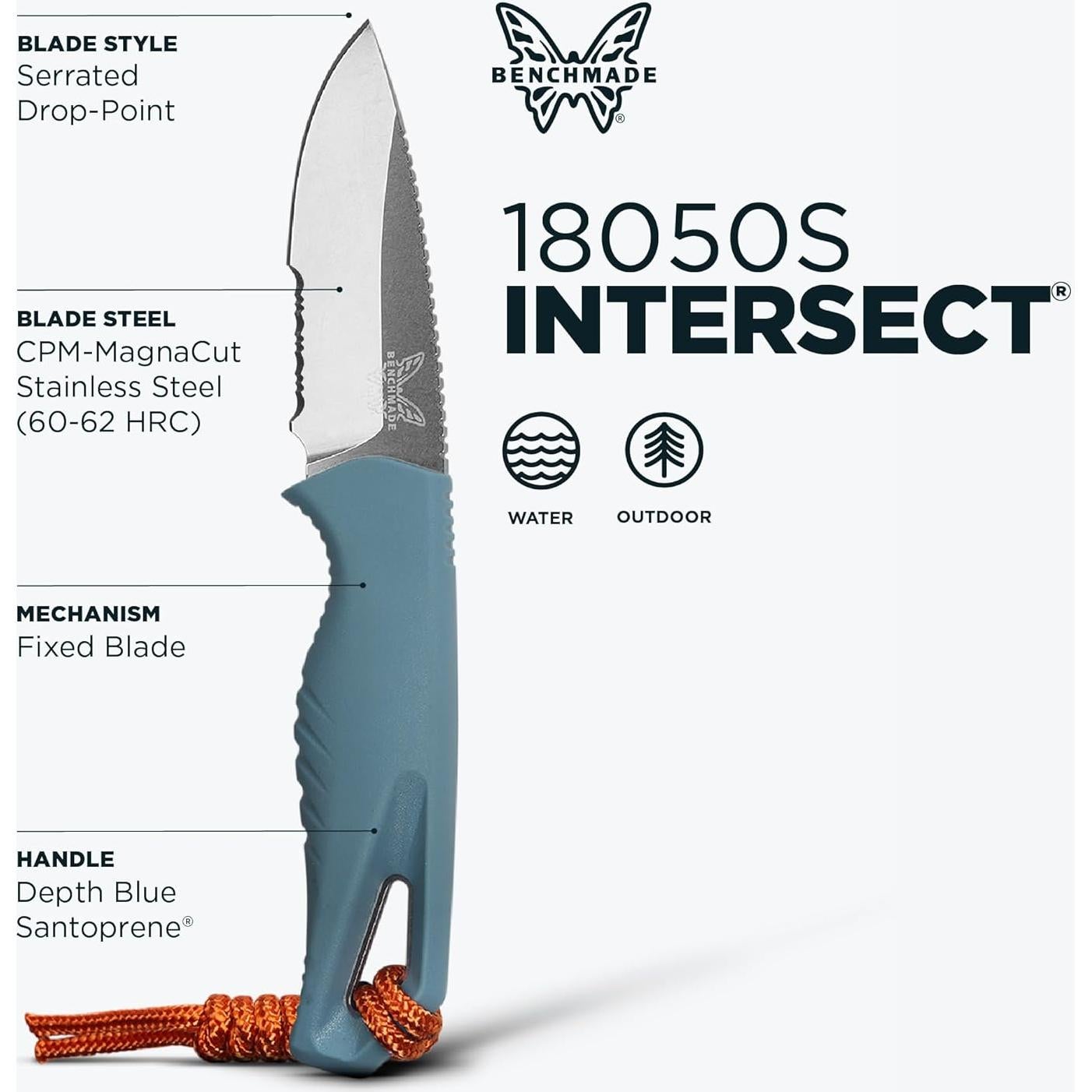 Cuchillo de Exterior Benchmade Intersect 18050S Hoja Serrada