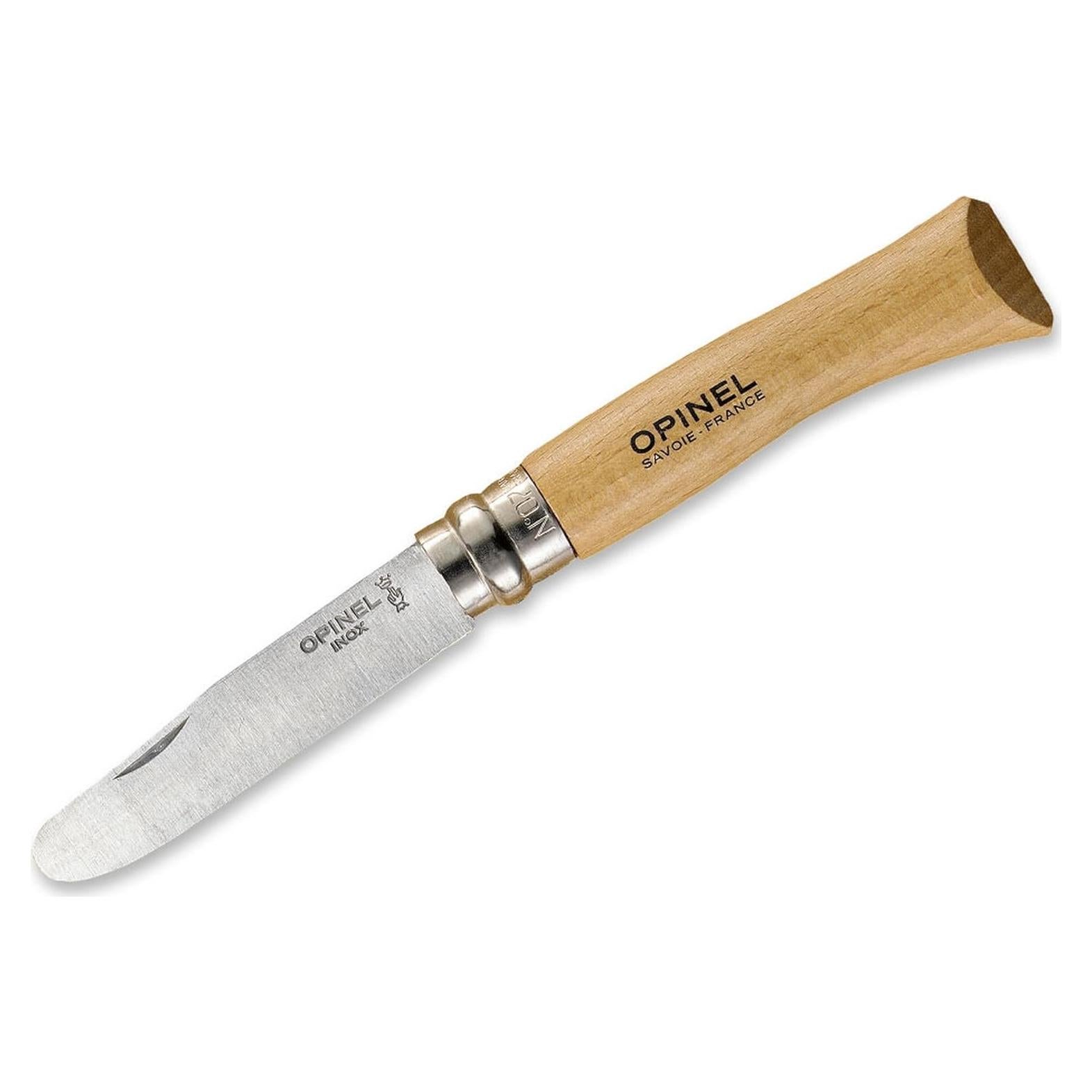 Cuchillo plegable para niños Opinel 7 acero inoxidable