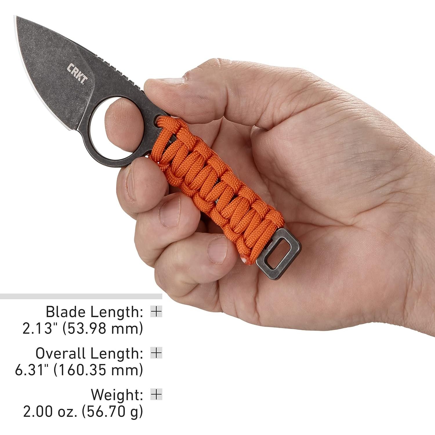 Cuchillo EDC CRKT Tailbone 2415 Hoja Fija Punta Caída 53.98mm