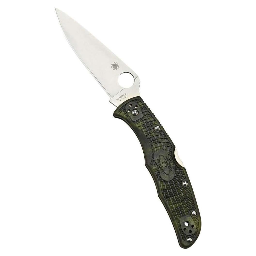 Cuchillo Plegable Spyderco Endura 4 Verde Zome 9.53 cm VG-10