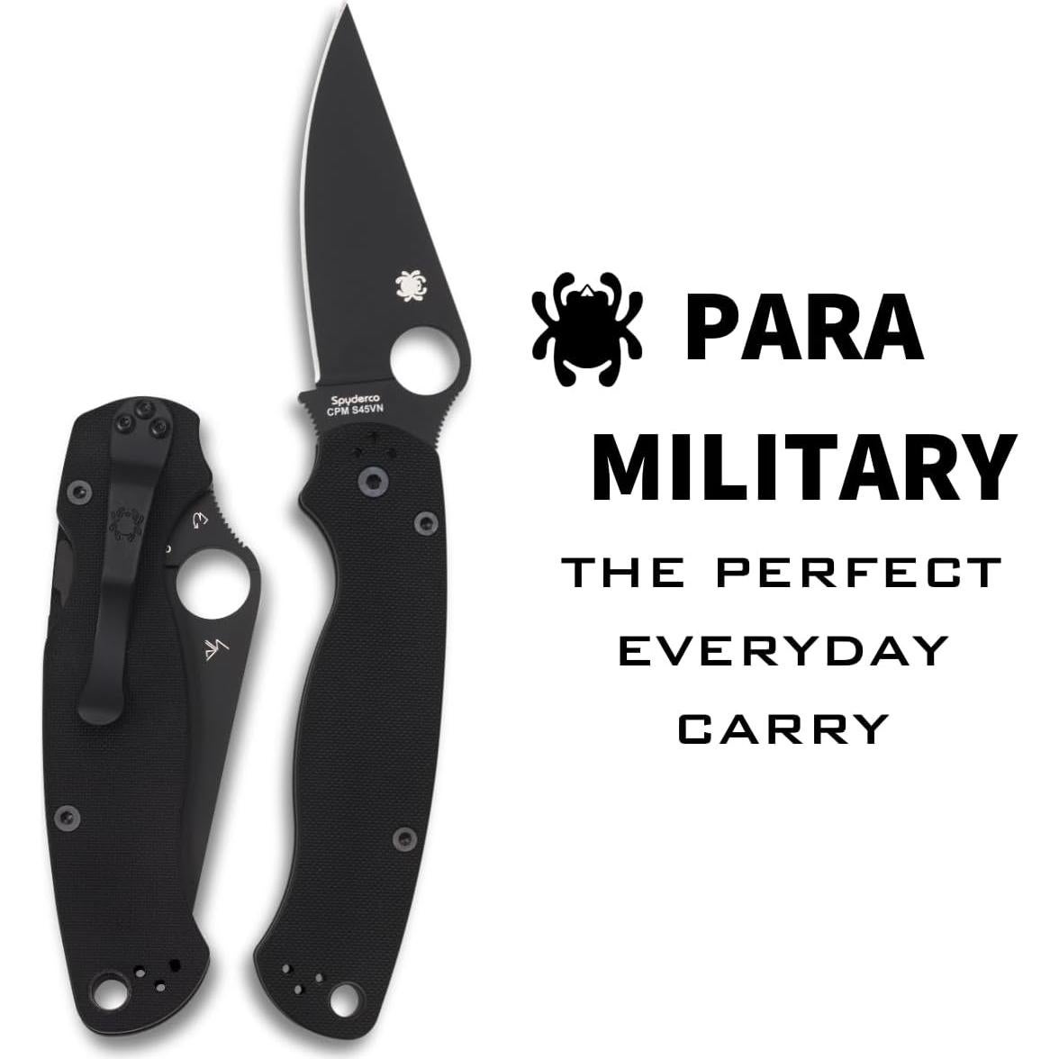 Cuchillo Plegable Spyderco Para Military 2 20.93 cm G-10 Negro