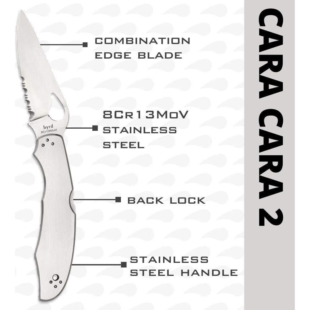Cuchillo Spyderco Byrd Cara Cara 2 Acero Inoxidable 9.53 cm