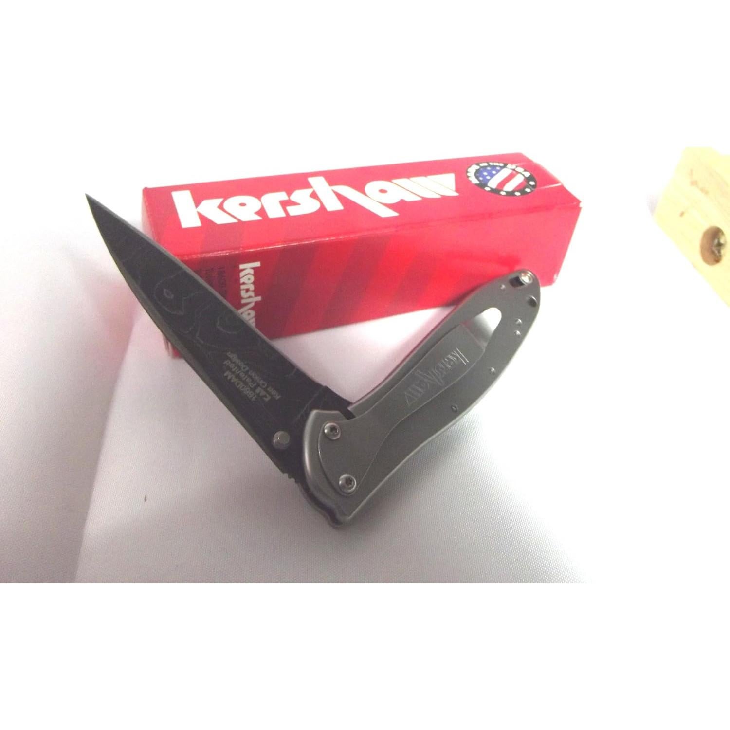 Cuchillo Kershaw Leek Acero Damasco 7.62 cm Asistido Gris