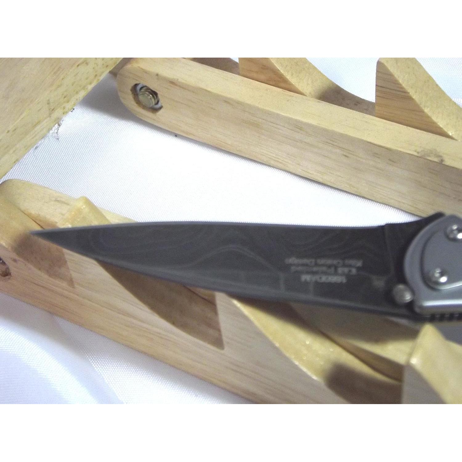 Cuchillo Kershaw Leek Acero Damasco 7.62 cm Asistido Gris