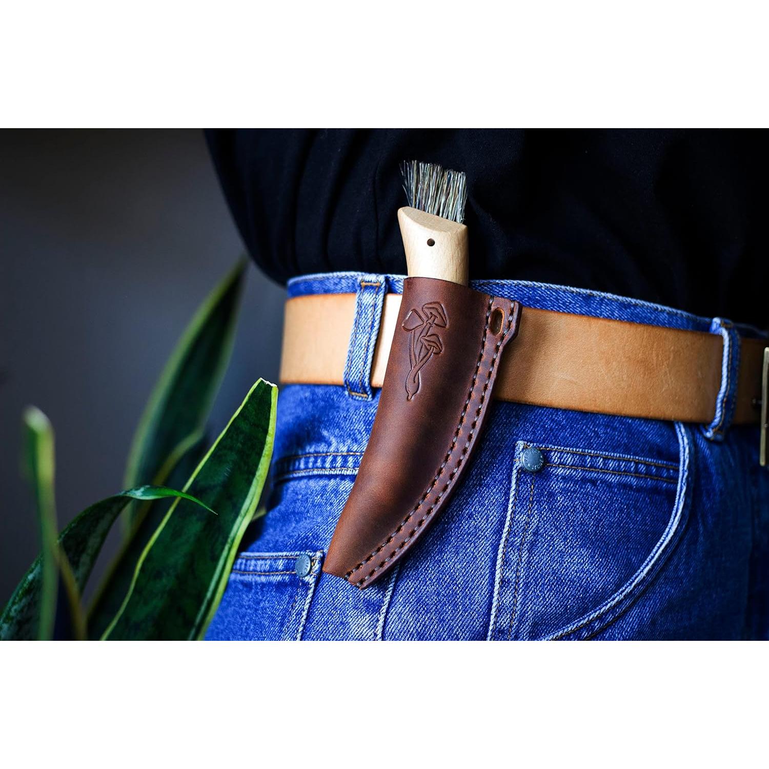 Funda de cuero para cuchillo de setas Opinel Genérico - 4 cm