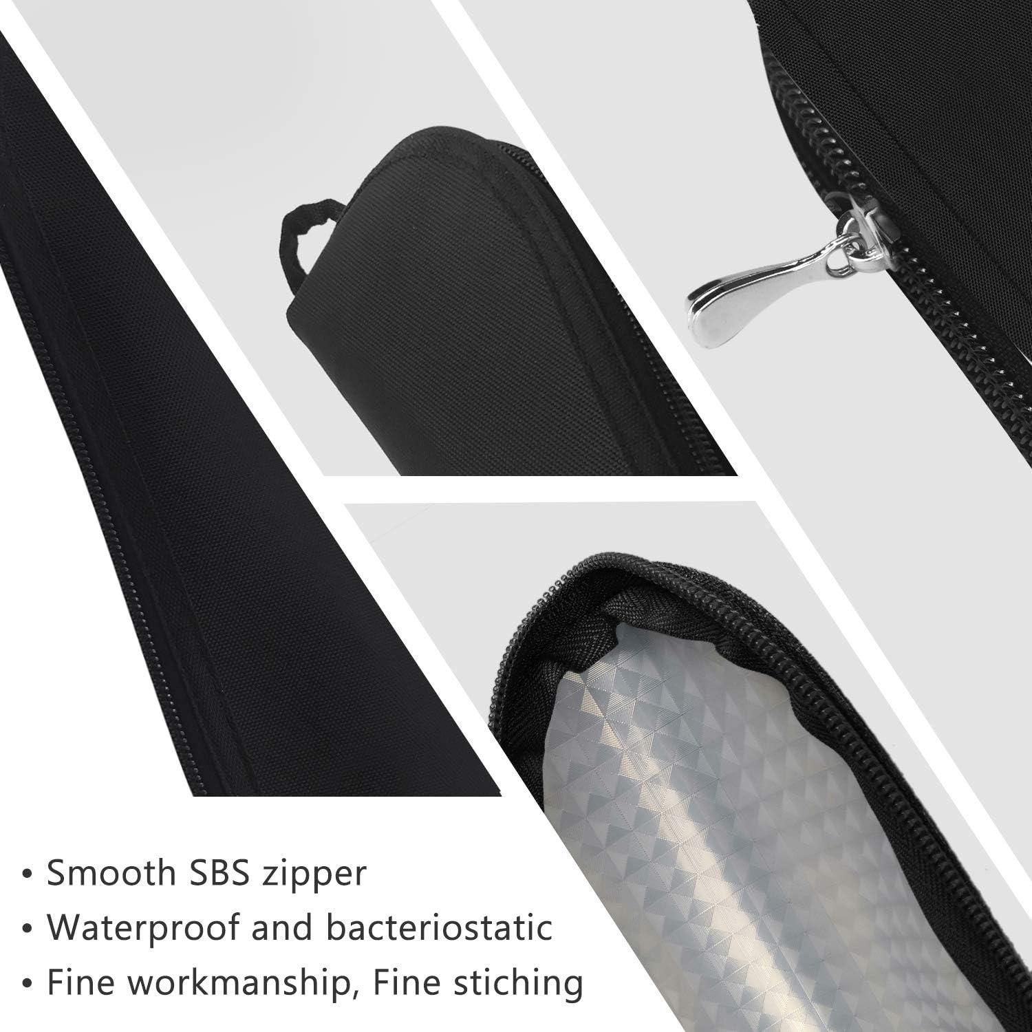 Juego de Utensilios de Viaje Aosbos con Estuche Negro