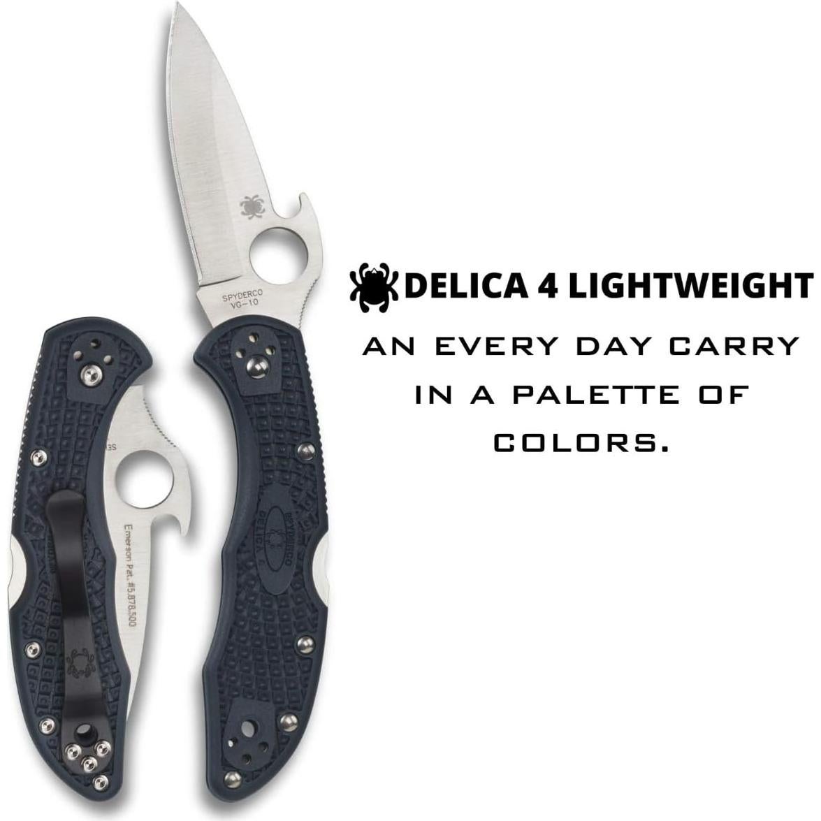 Cuchillo Plegable Spyderco Delica 4 con Hoja de Acero VG-10