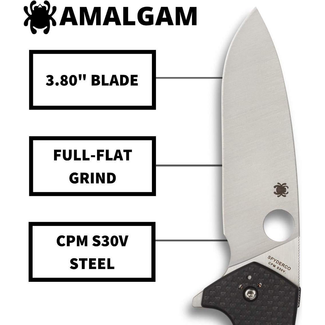Cuchillo Plegable Spyderco Amalgam 9.8 cm Acero S30V