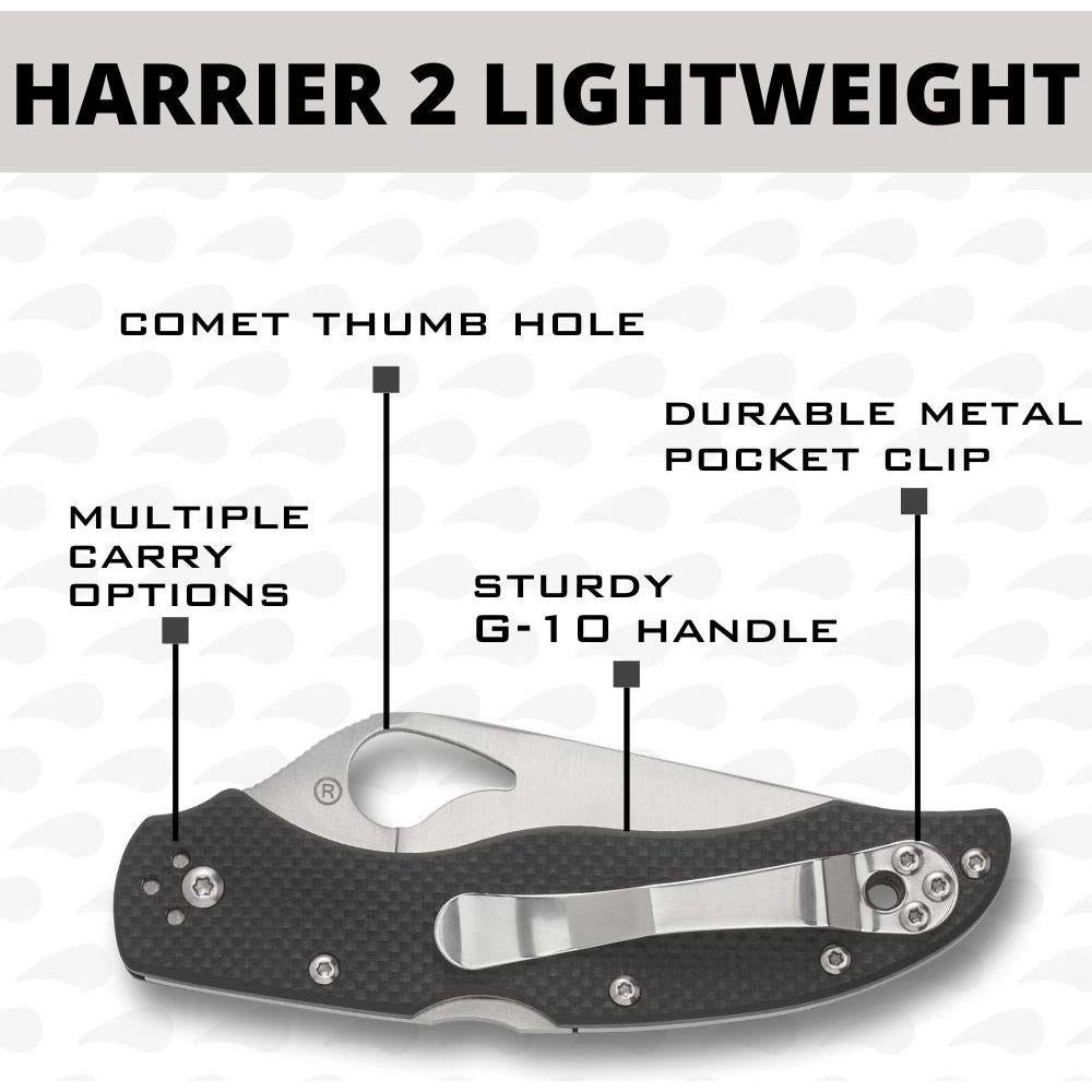 Cuchillo Spyderco Byrd Harrier 2 G-10 8Cr13MoV 8.9 cm