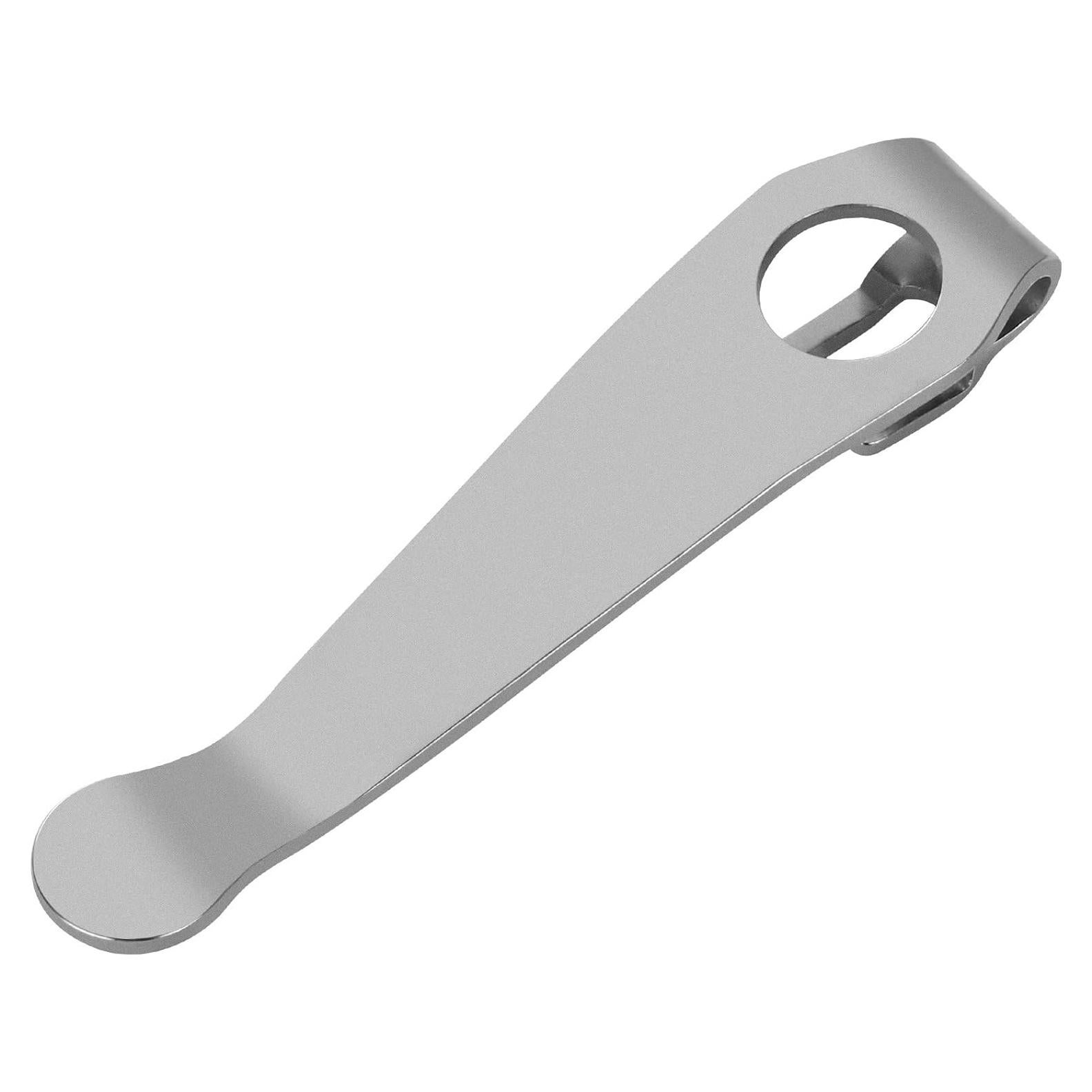 Clip de Bolsillo de Titanio Qtcial para Cuchillos Spyderco