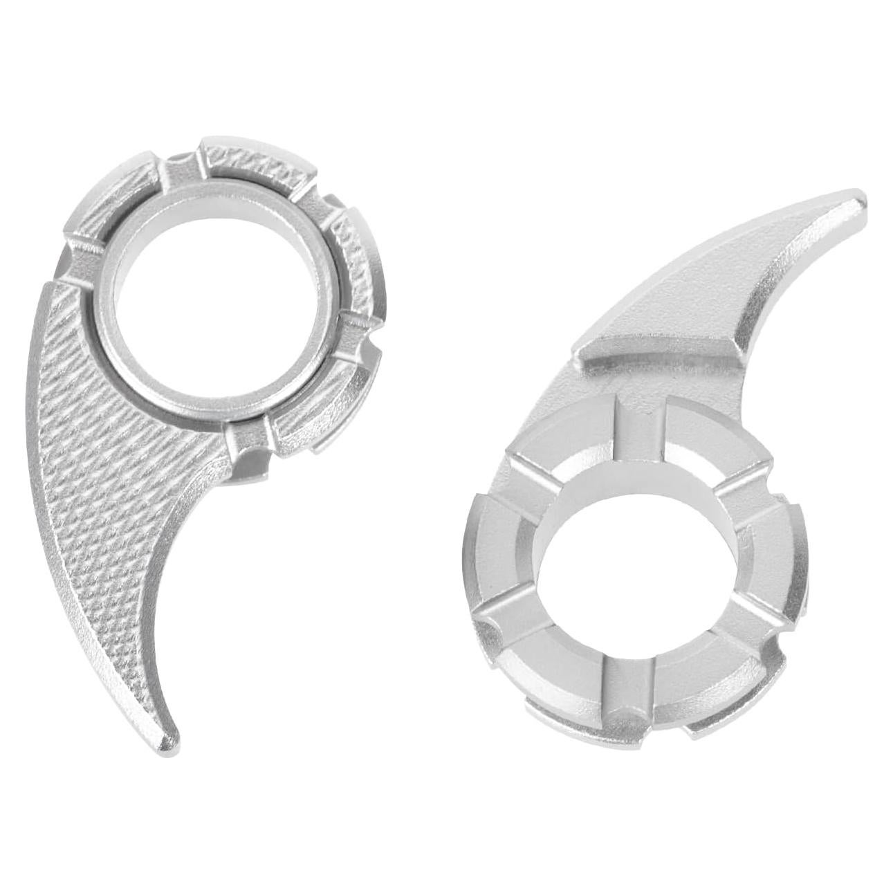 Studs de Pulgar LYPOBALA para Cuchillos Spyderco 13mm Plata