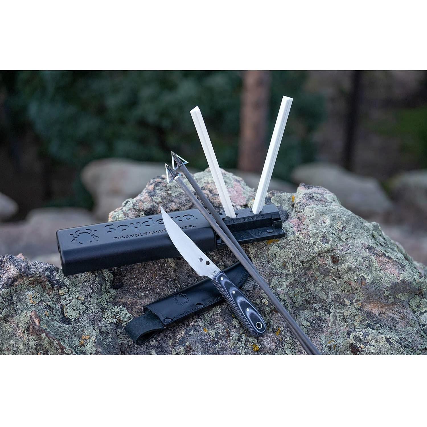 Afilador Spyderco Tri-Angle Premium con DVD y piedras cerámicas