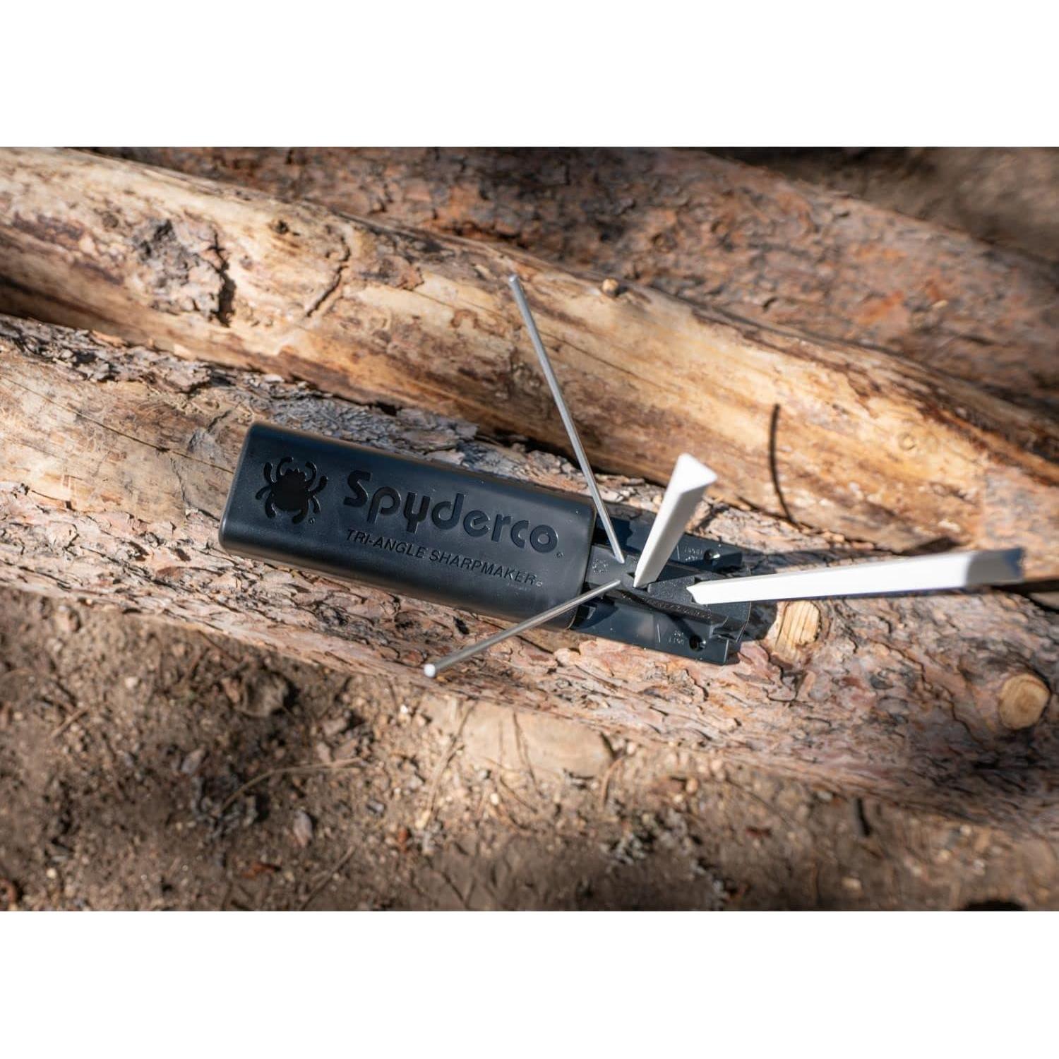 Afilador Spyderco Tri-Angle Premium con DVD y piedras cerámicas