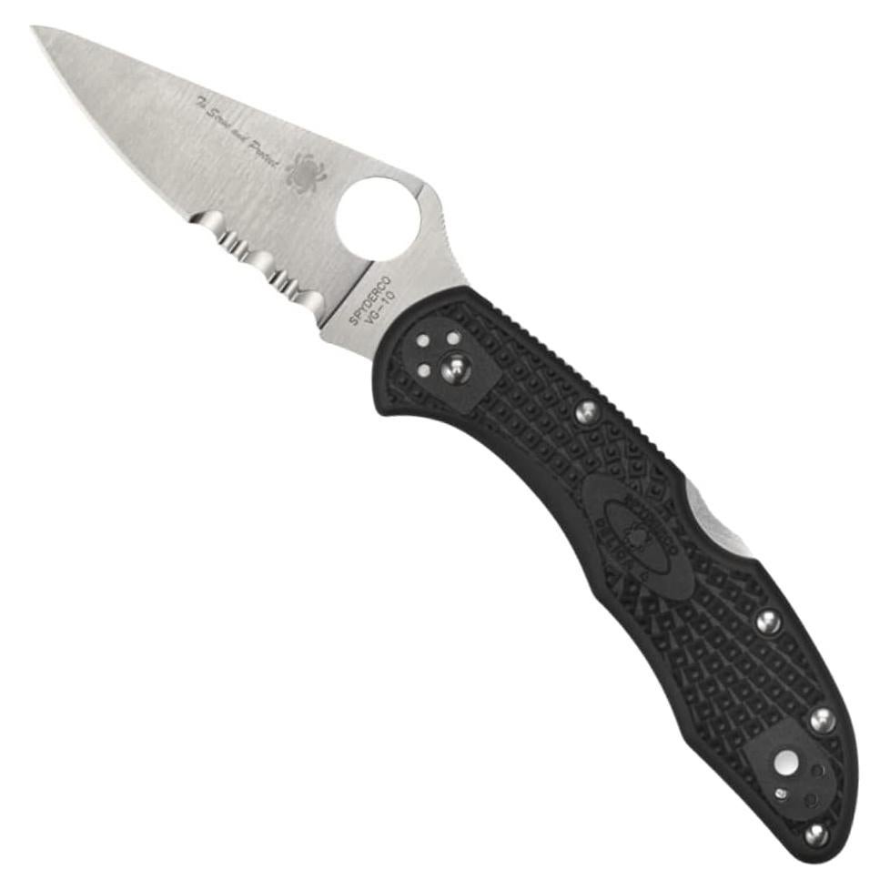 Cuchillo Spyderco Delica 4 Ligero Acero VG-10 Mango FRN Negro