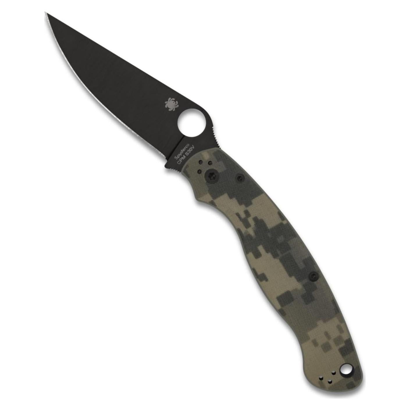 Cuchillo de Bolsillo Spyderco Militar 2 S30V Negro 13.97 cm
