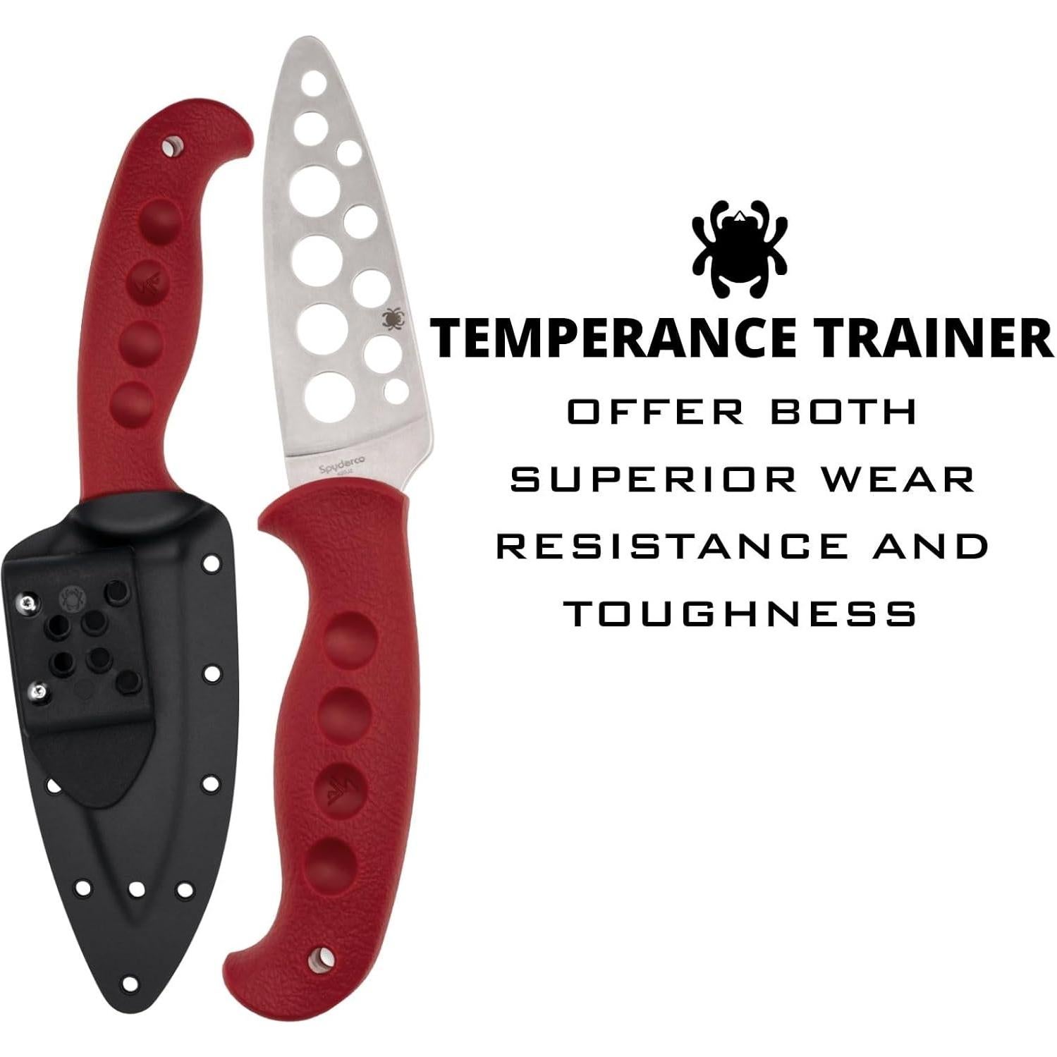 Cuchillo Entrenador Spyderco Temperance FB05TRD Rojo 23.18cm