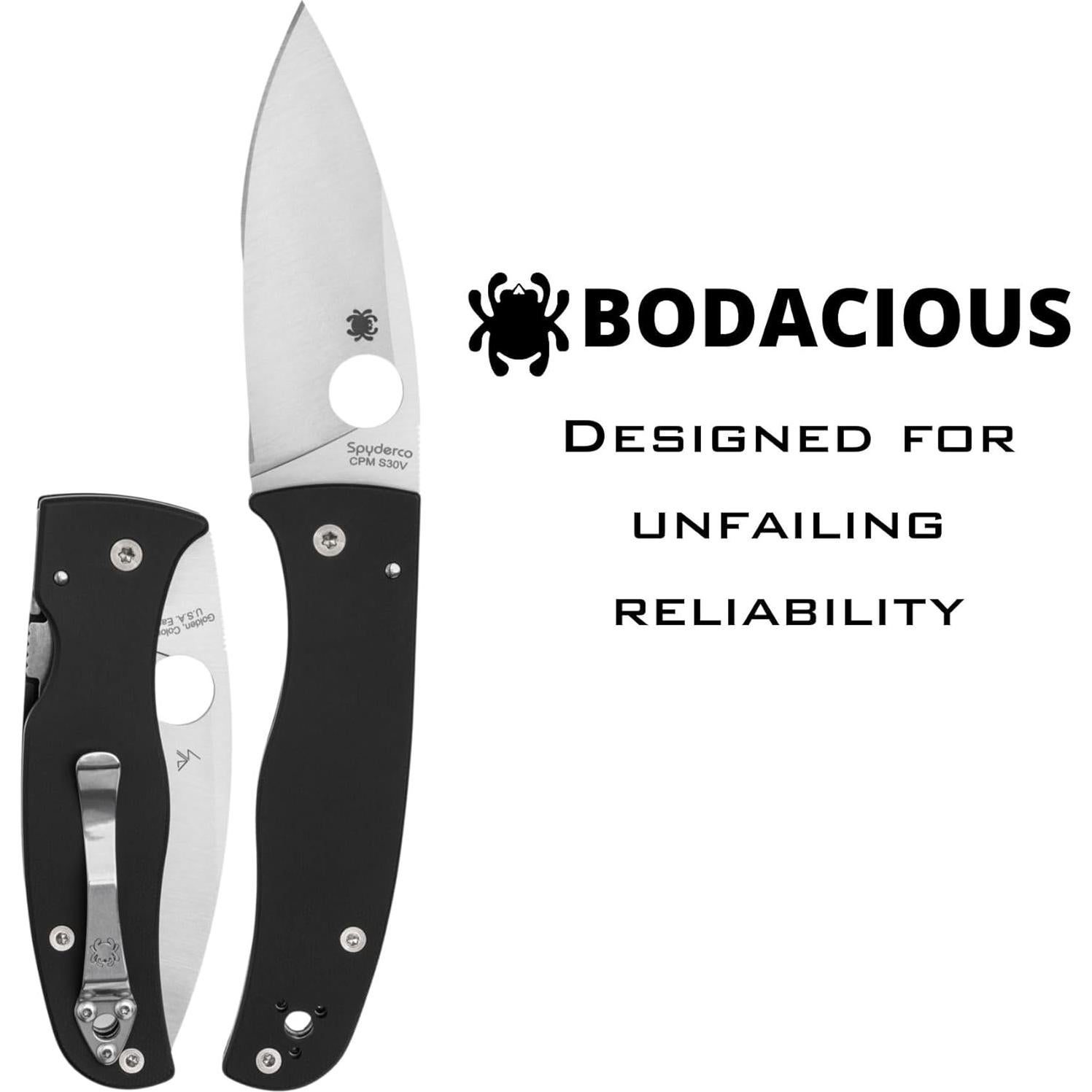 Cuchillo Plegable Spyderco C263GP - Acero S30V, Mango G-10