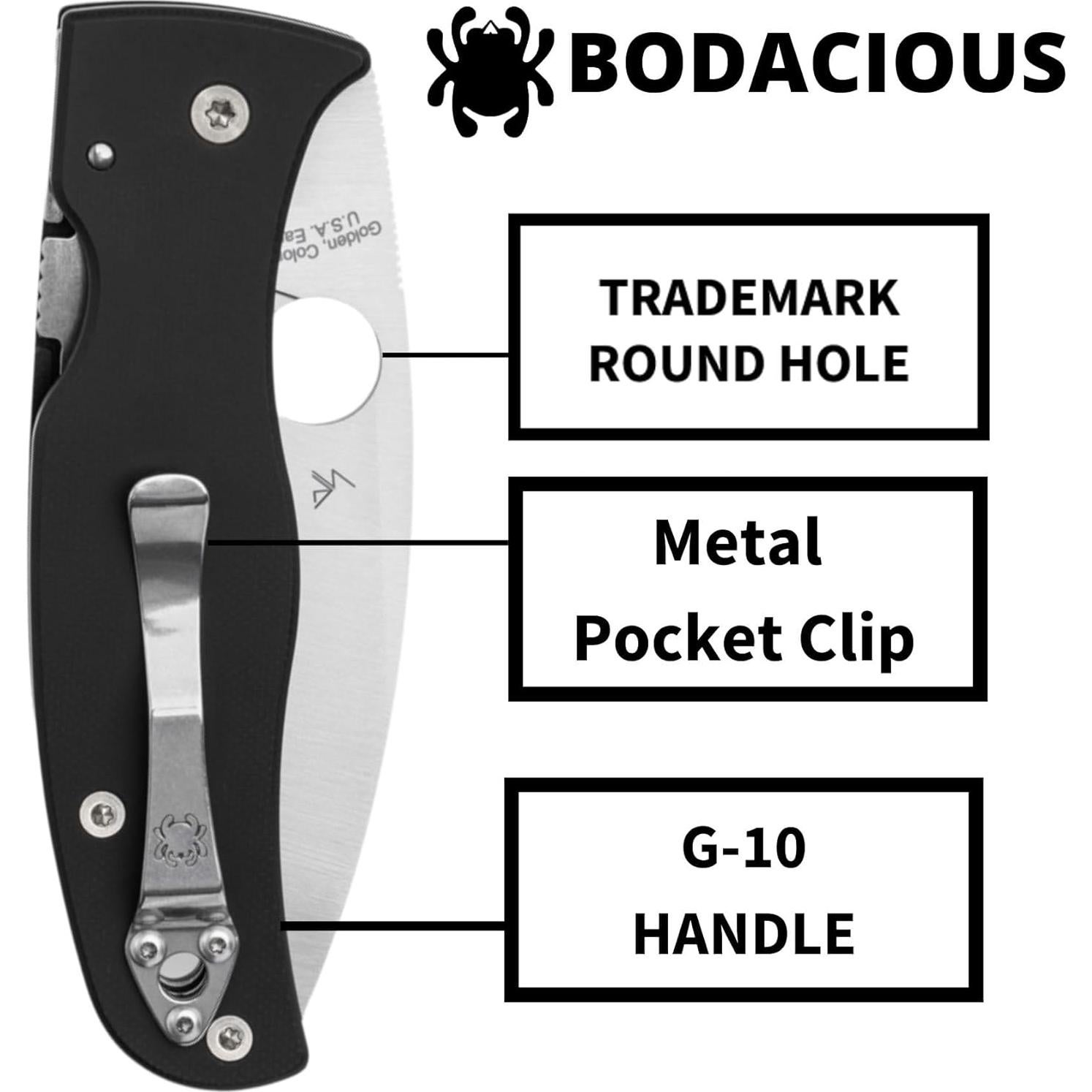 Cuchillo Plegable Spyderco C263GP - Acero S30V, Mango G-10