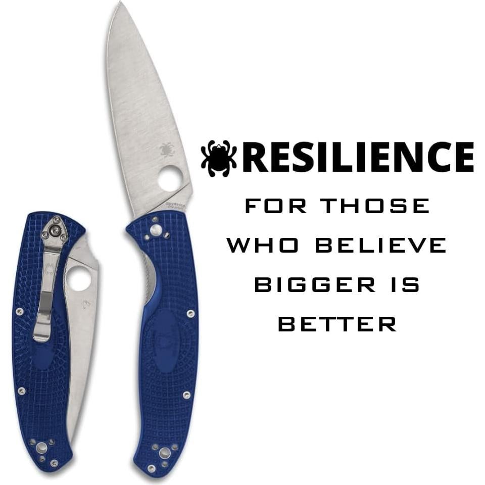 Cuchillo Plegable Spyderco Resilience S35VN 10.8 cm Azul