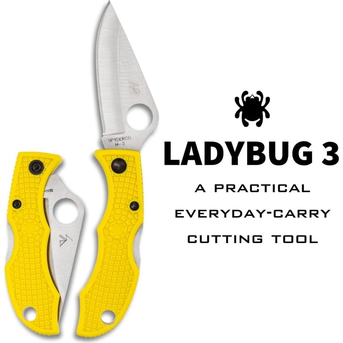 Cuchillo Plegable Spyderco Ladybug Amarillo 4.8 cm EDC
