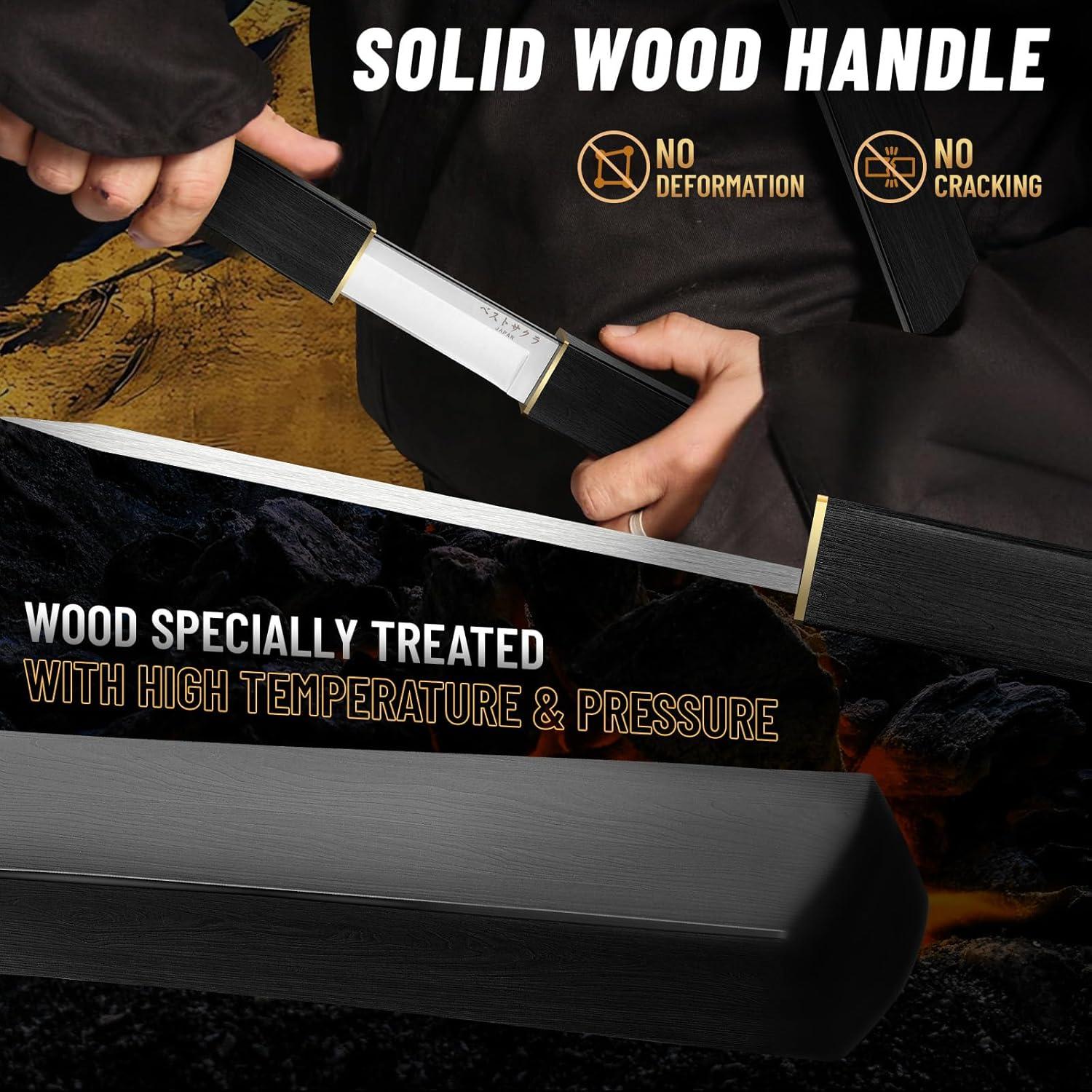 Conjunto de cuchillos Moontay Mini Katana Tanto - Acero inoxidable