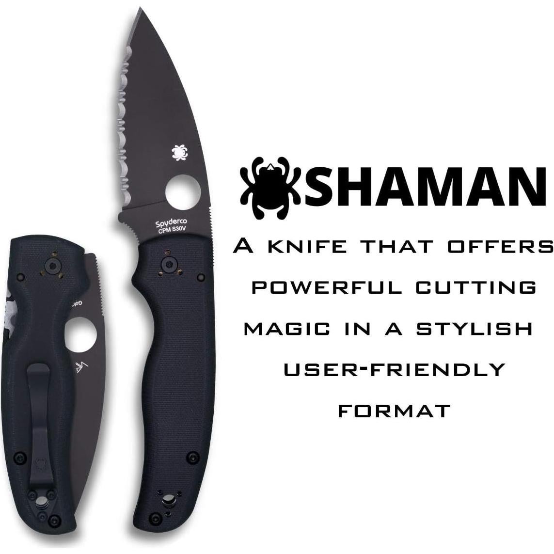 Cuchillo Plegable Spyderco Shaman 9.14 cm Acero CPM S30V