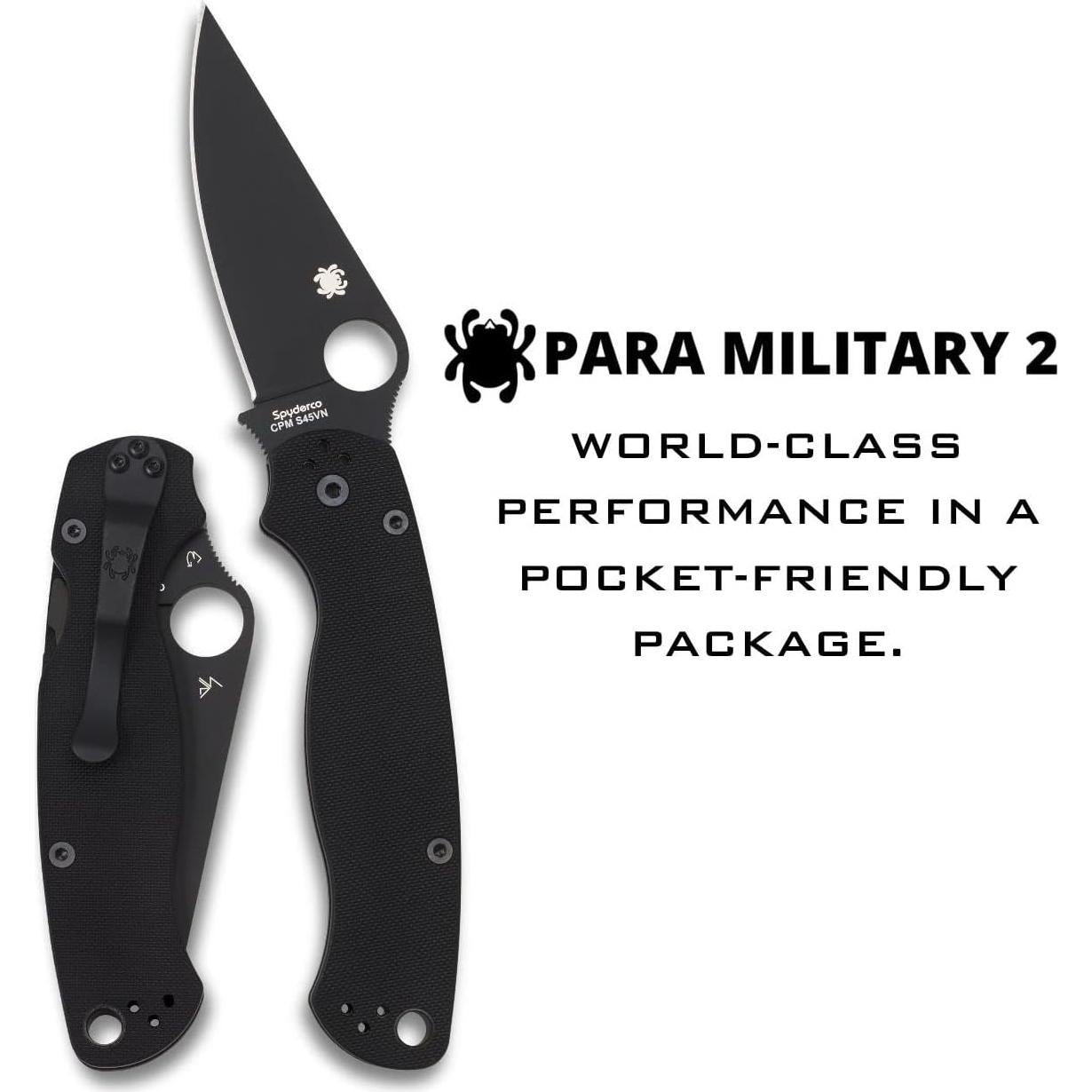 Cuchillo Spyderco Para Military 2 G-10 8.69 cm Acero S45VN