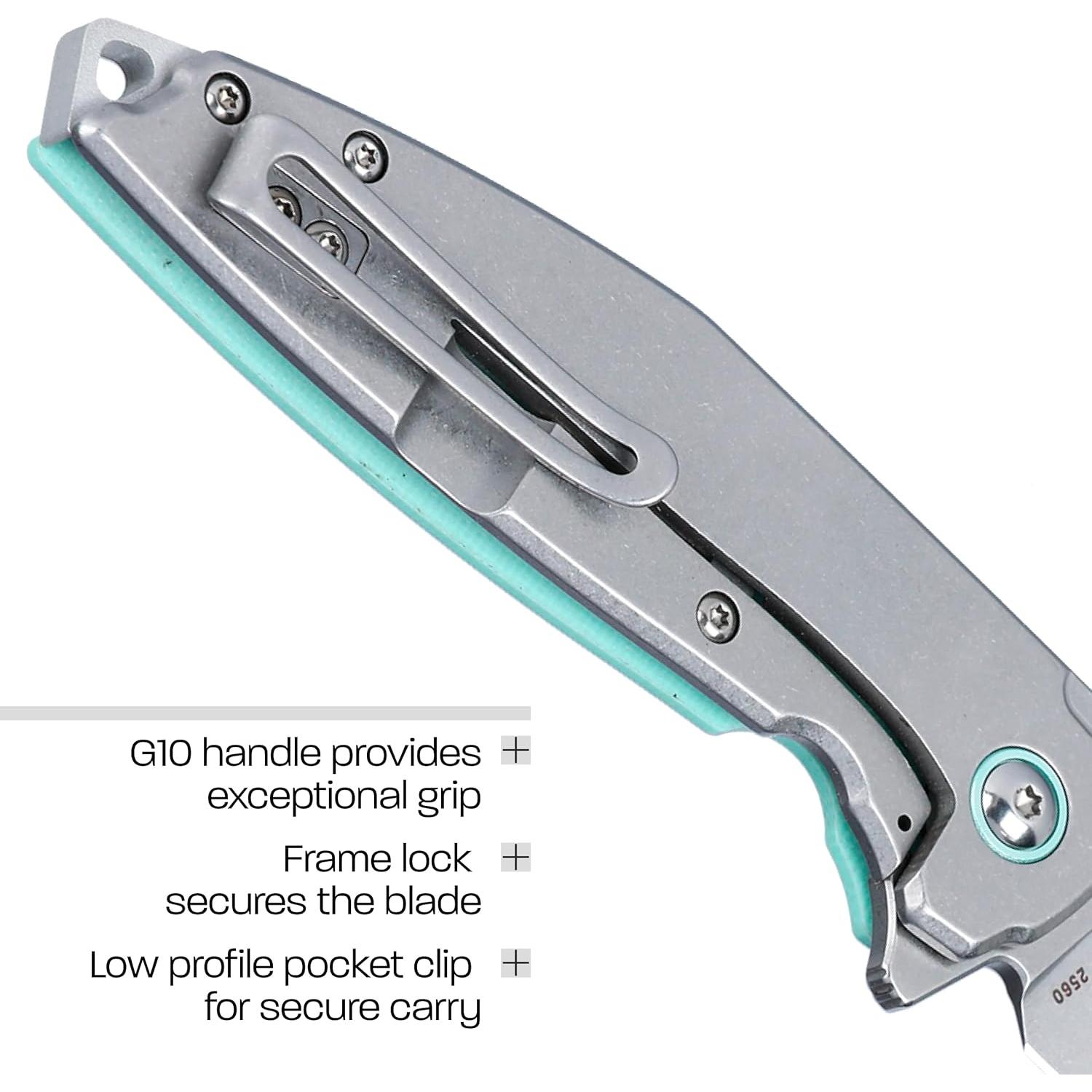 Cuchillo Plegable CRKT Ibis 2560 Azul EDC 7.85 cm Acero 14C28N