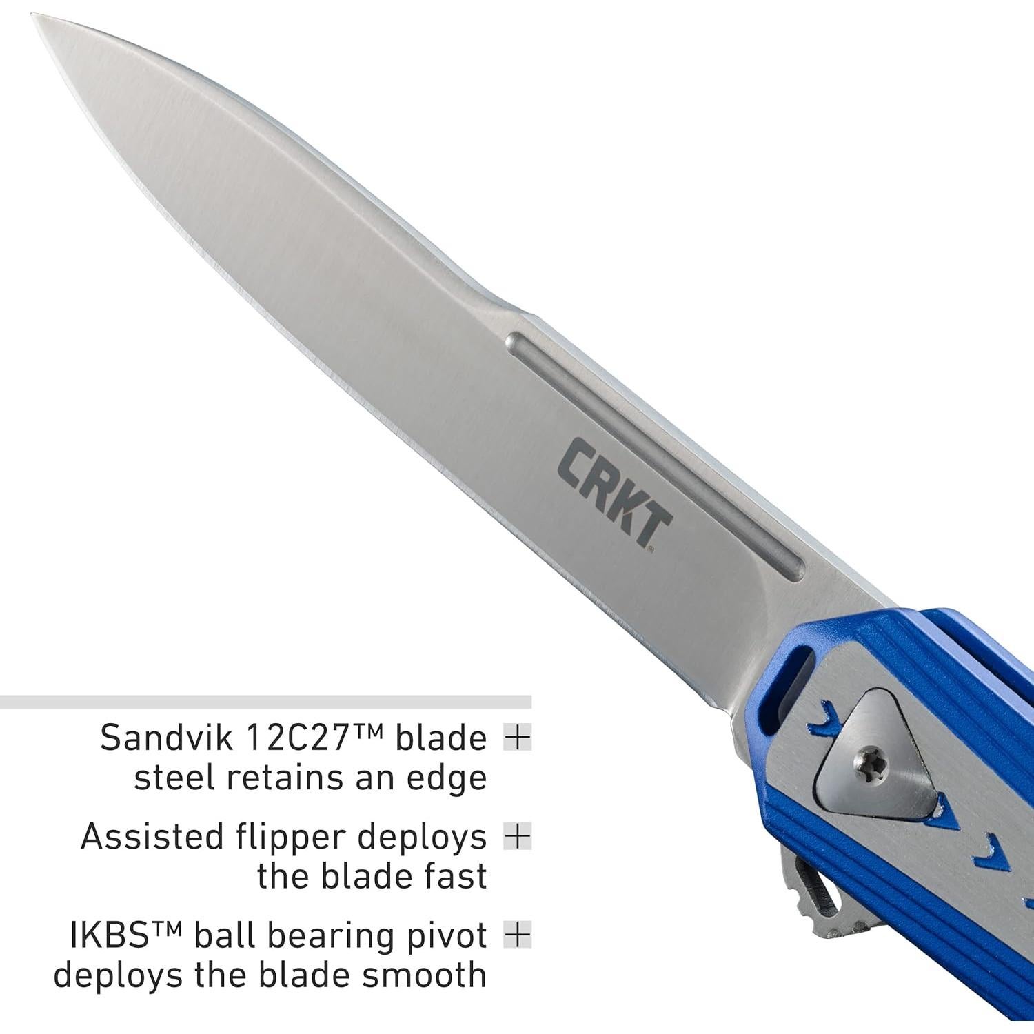 Cuchillo Plegable CRKT Stickler 6710, Hoja Sandvik 8.57 cm