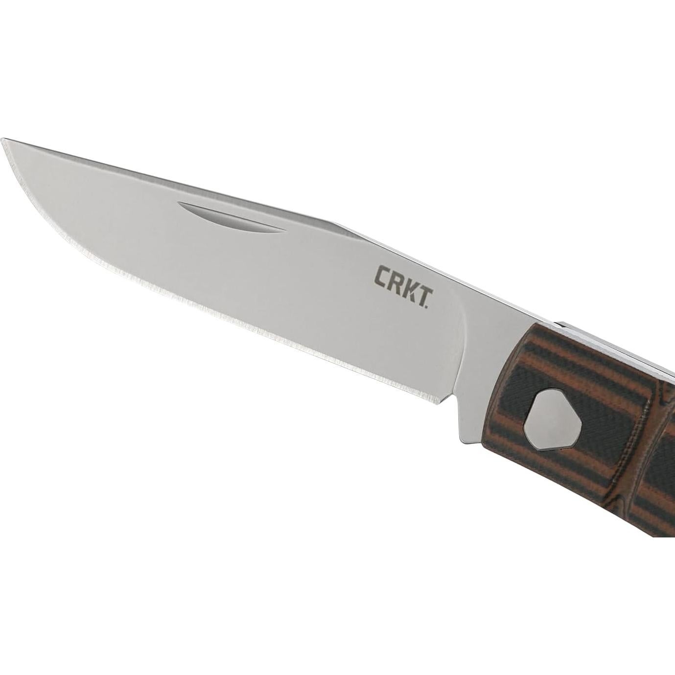 Cuchillo Plegable CRKT Venandi 7100, Mango G10 Marrón