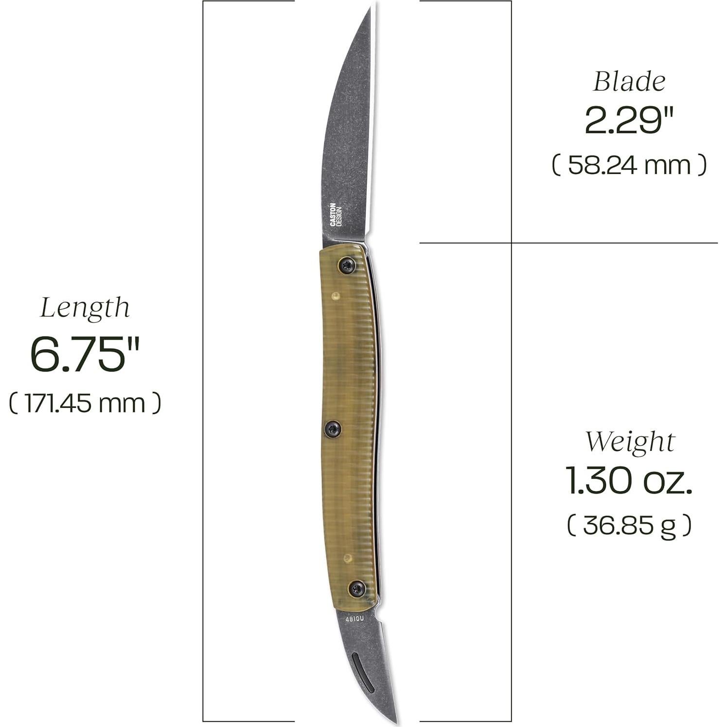 Cuchillo Plegable CRKT Forebear EDC 12C27 Mango Ultem 58mm