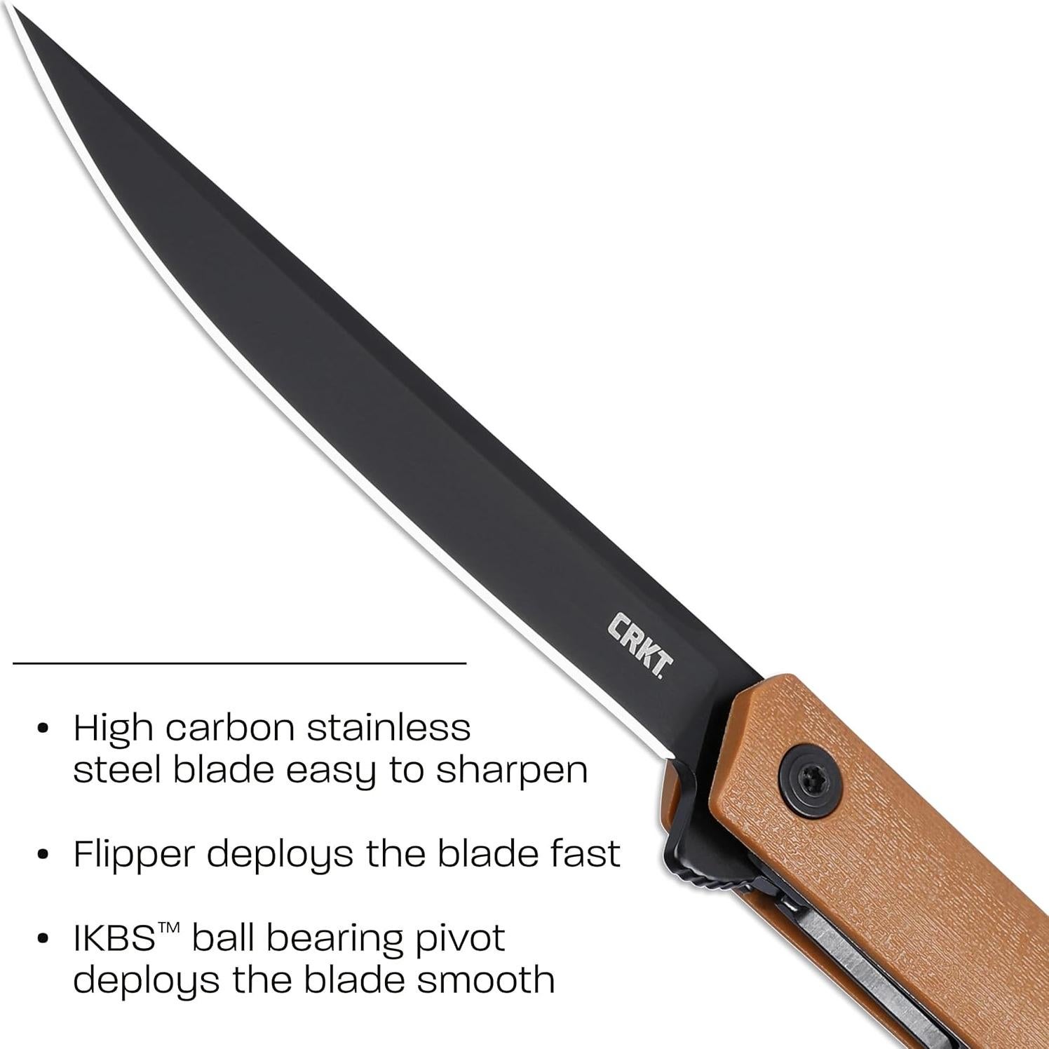 Cuchillo Plegable CRKT CEO Marrón Desierto EDC 3.35" AUS 8