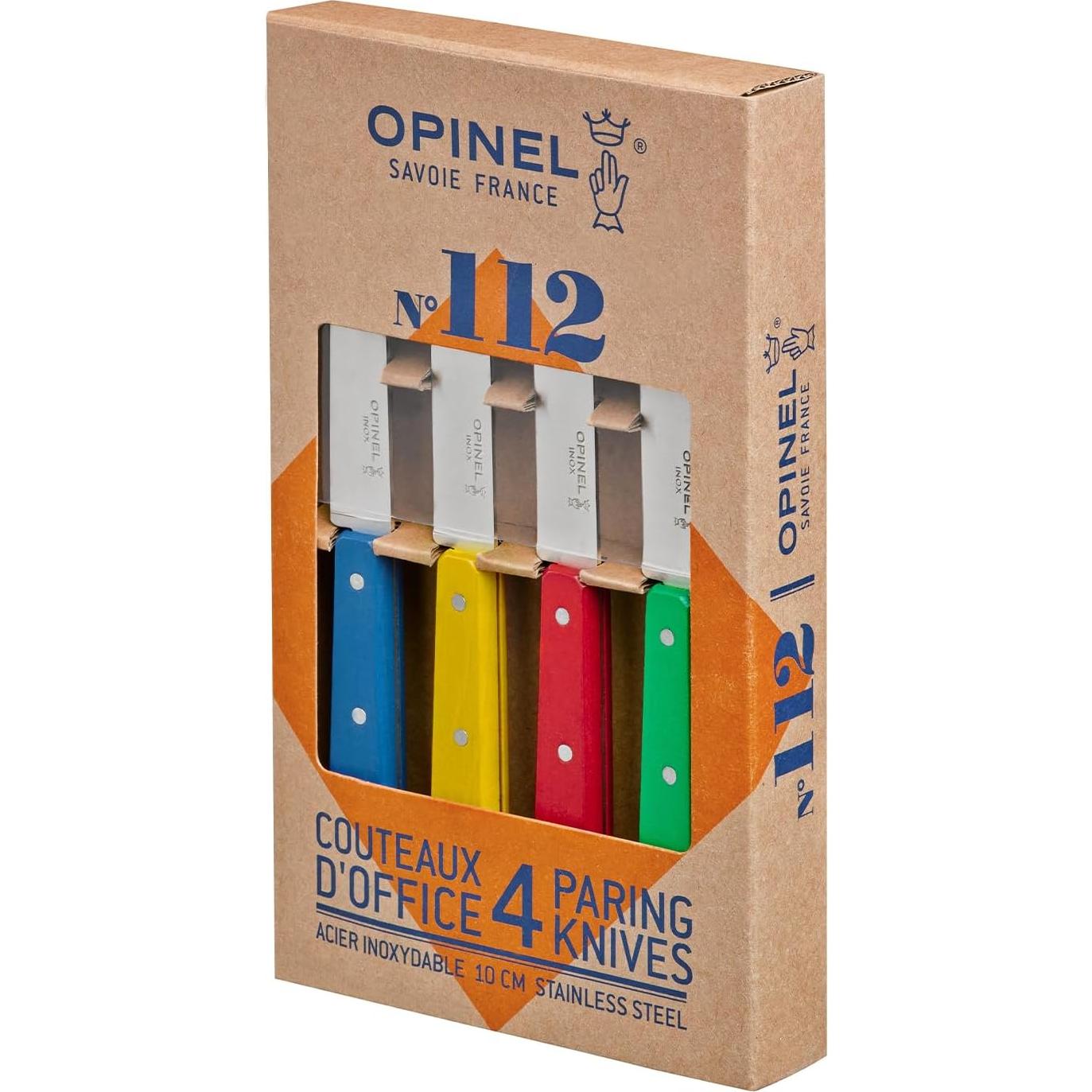 Juego de Cuchillos de Pelar Opinel No. 112 - Acero Alto Carbono