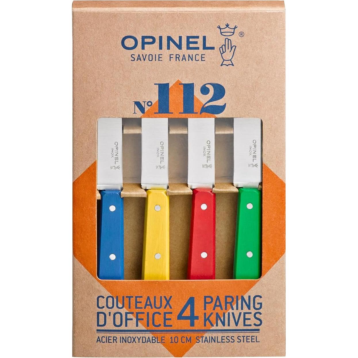 Juego de Cuchillos de Pelar Opinel No. 112 - Acero Alto Carbono