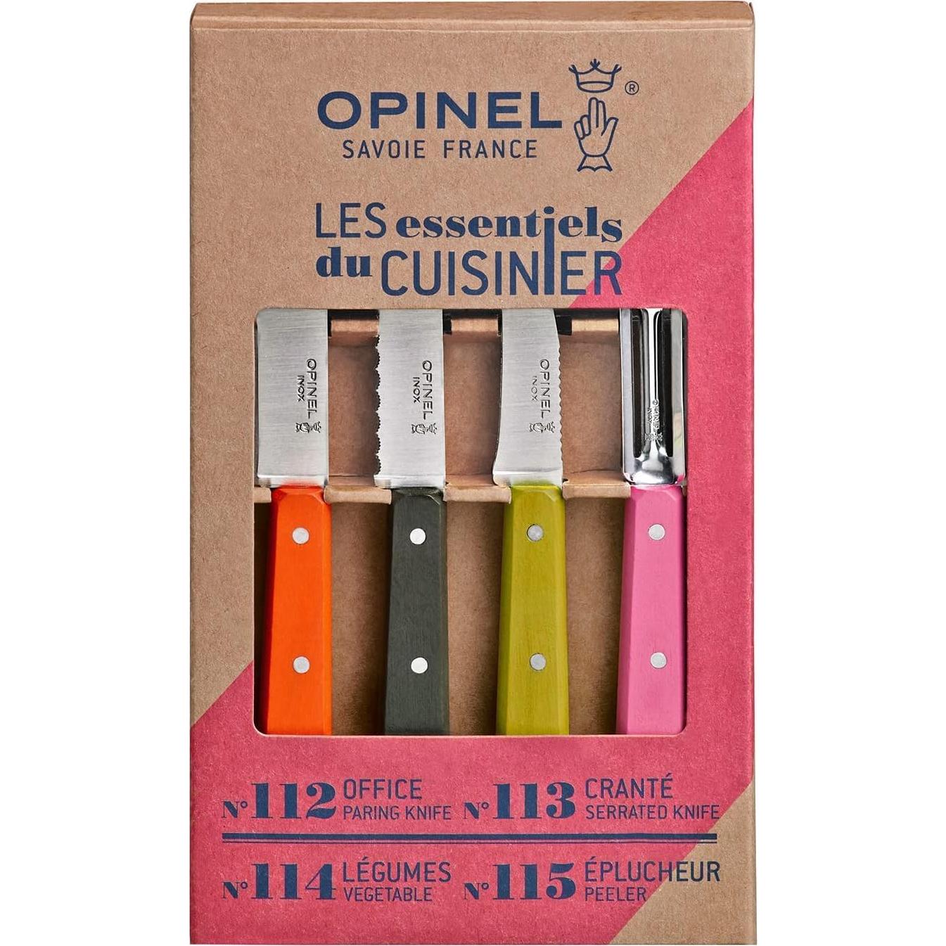Juego de Cuchillos de Cocina Opinel Les Essentials 4 Piezas