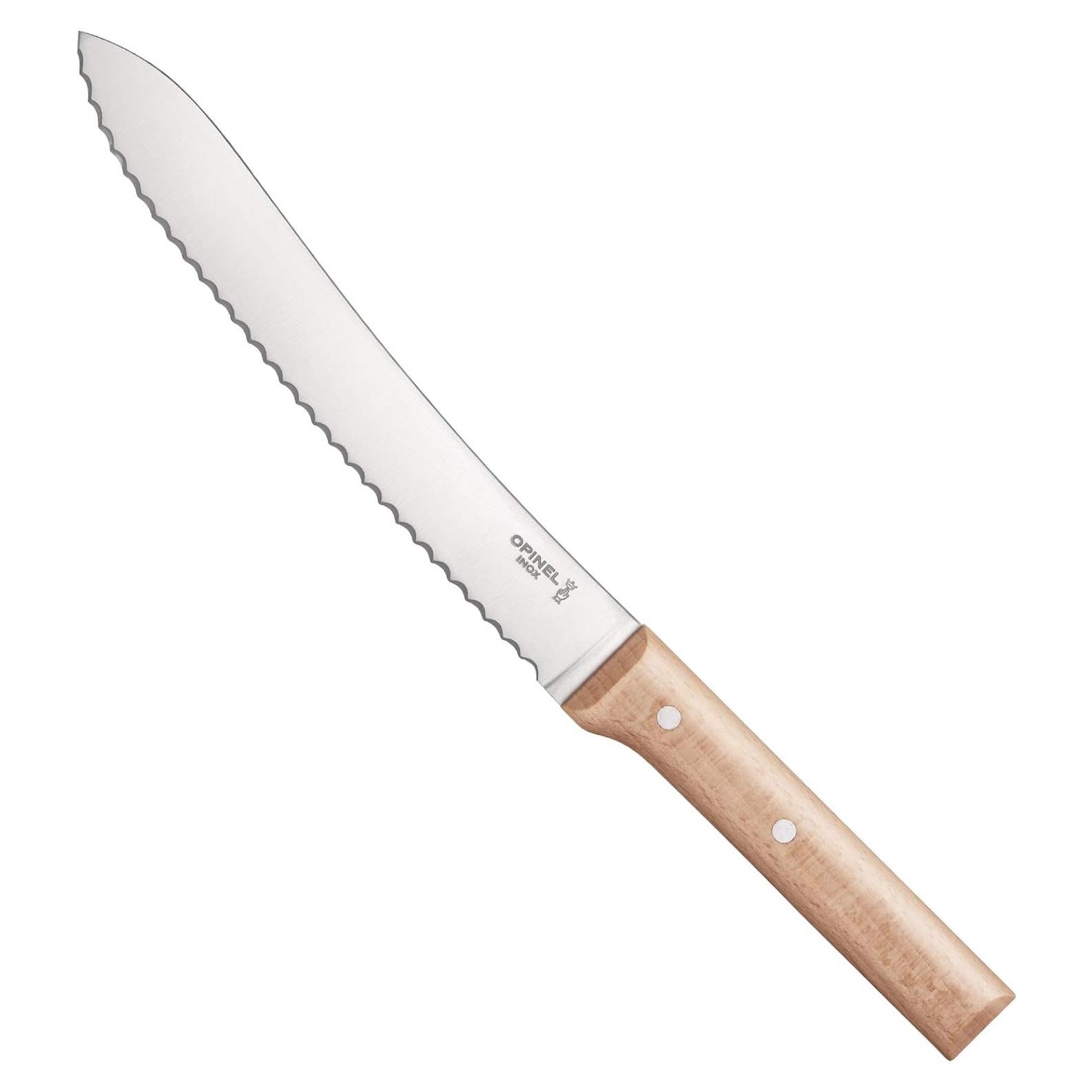 Cuchillo de Pan Opinel 20.3 cm Acero Inoxidable y Madera
