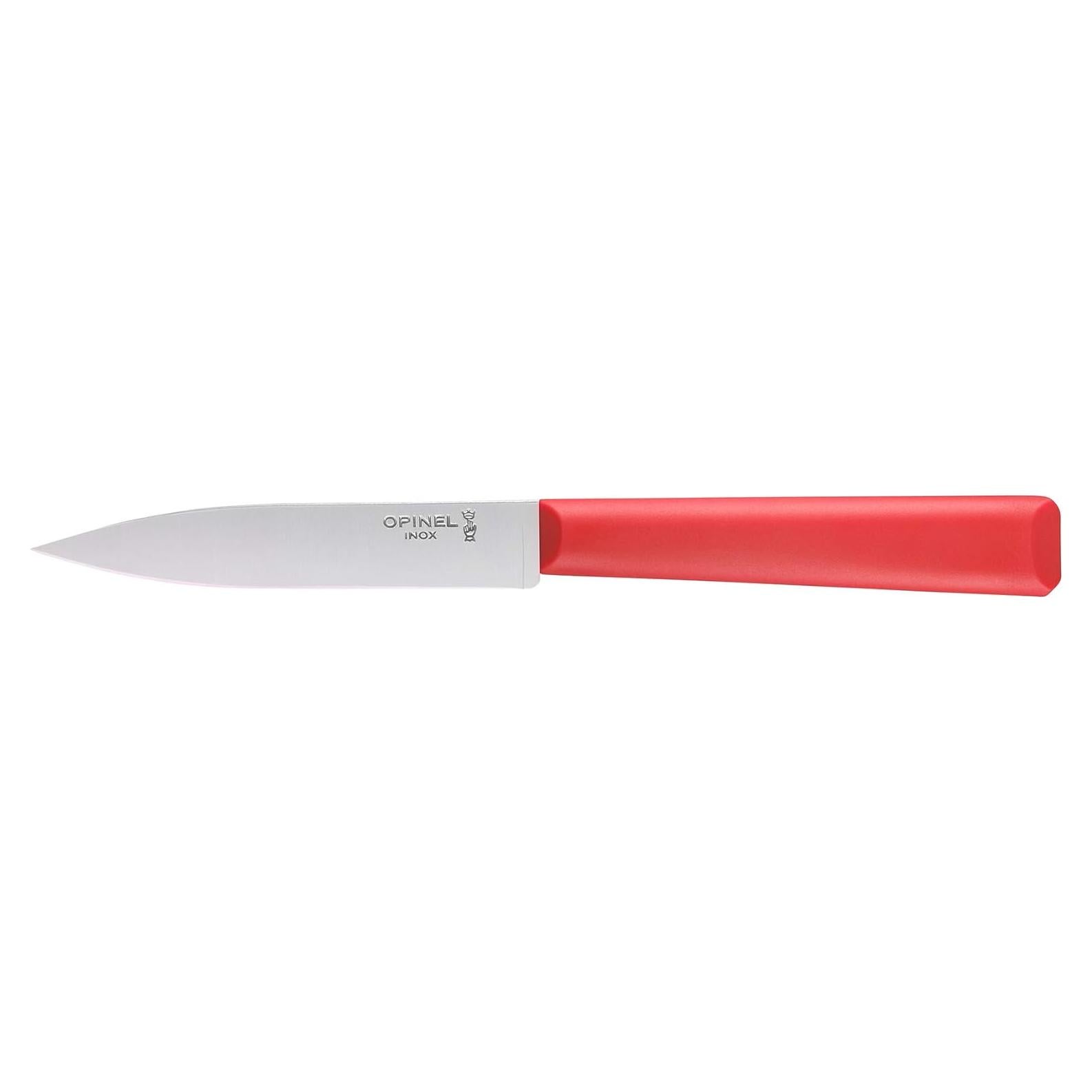 Cuchillo de Pelar Opinel Les Essentials+ 10.16 cm Rojo