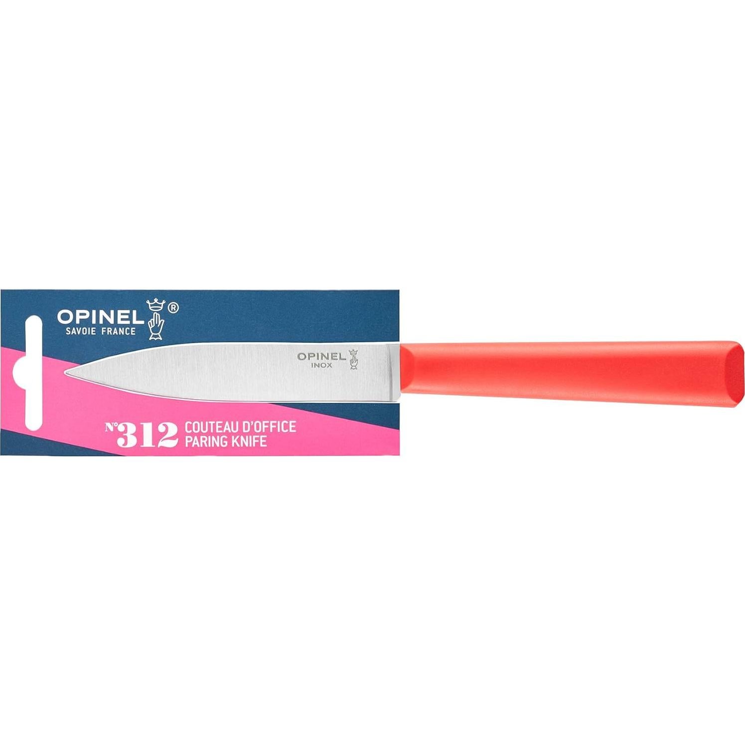 Cuchillo de Pelar Opinel Les Essentials+ 10.16 cm Rojo