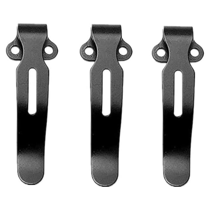 3 Clips de bolsillo negro EBIEFLY para cuchillos Benchmade