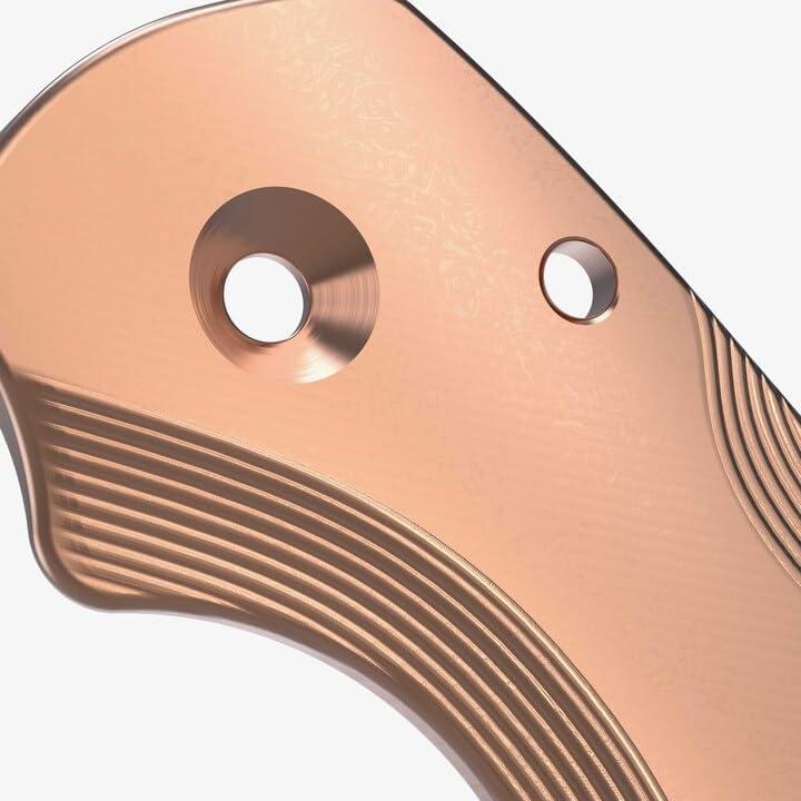 Escalas de Cobre Flytanium para Cuchillo Plegable Spyderco 7.6cm