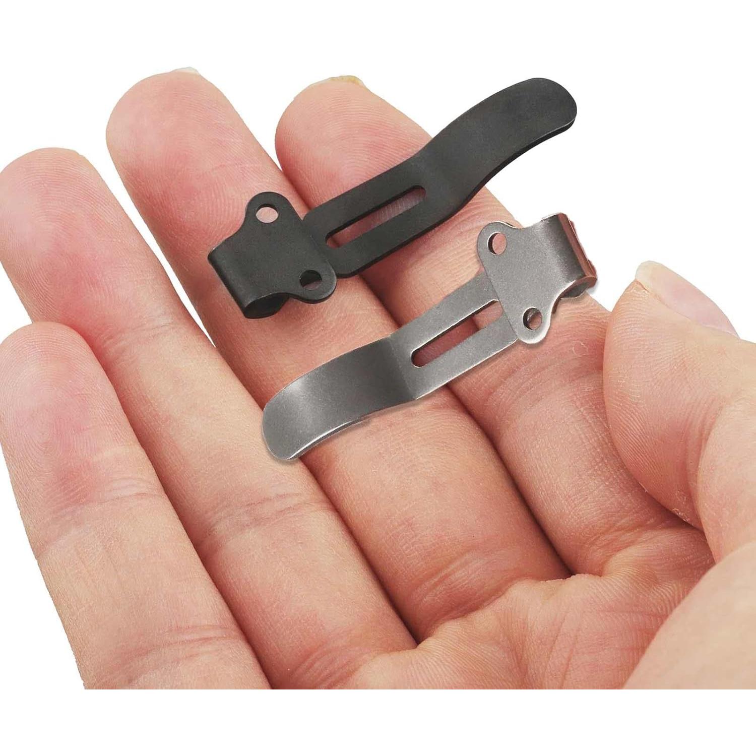 6 Clips de bolsillo de acero inoxidable hiSpkNix para Benchmade Bugout 535