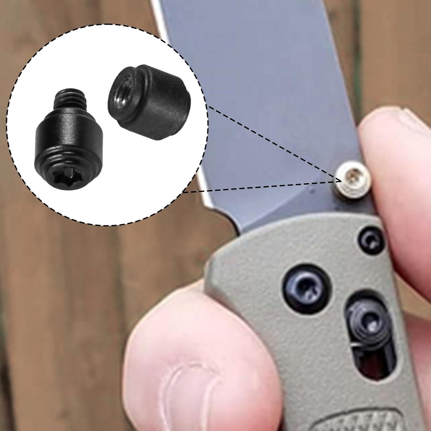 Juego de Piezas de Pulgar de Titanio Anodizado para Cuchillos Benchmade Bugout 535