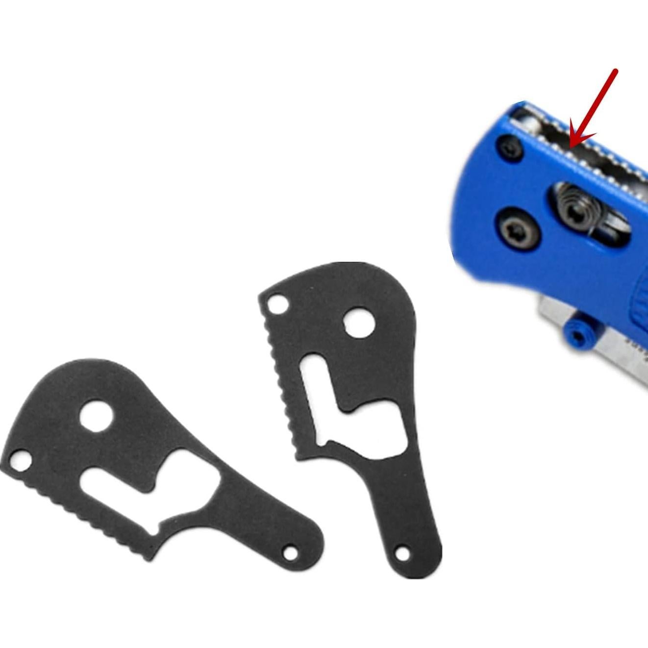 Placas de Bloqueo 420 Acero Inoxidable EBIEFLY para Benchmade Bugout 535 - 2 Pcs