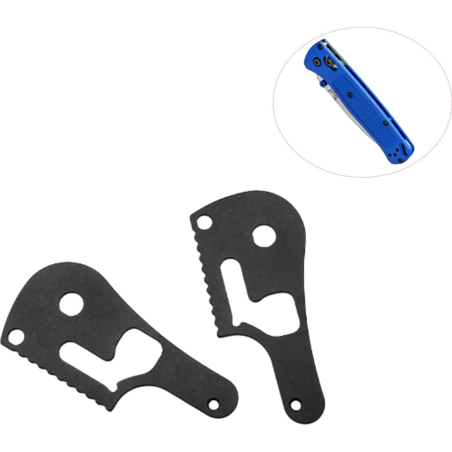 Placas de Bloqueo 420 Acero Inoxidable EBIEFLY para Benchmade Bugout 535 - 2 Pcs