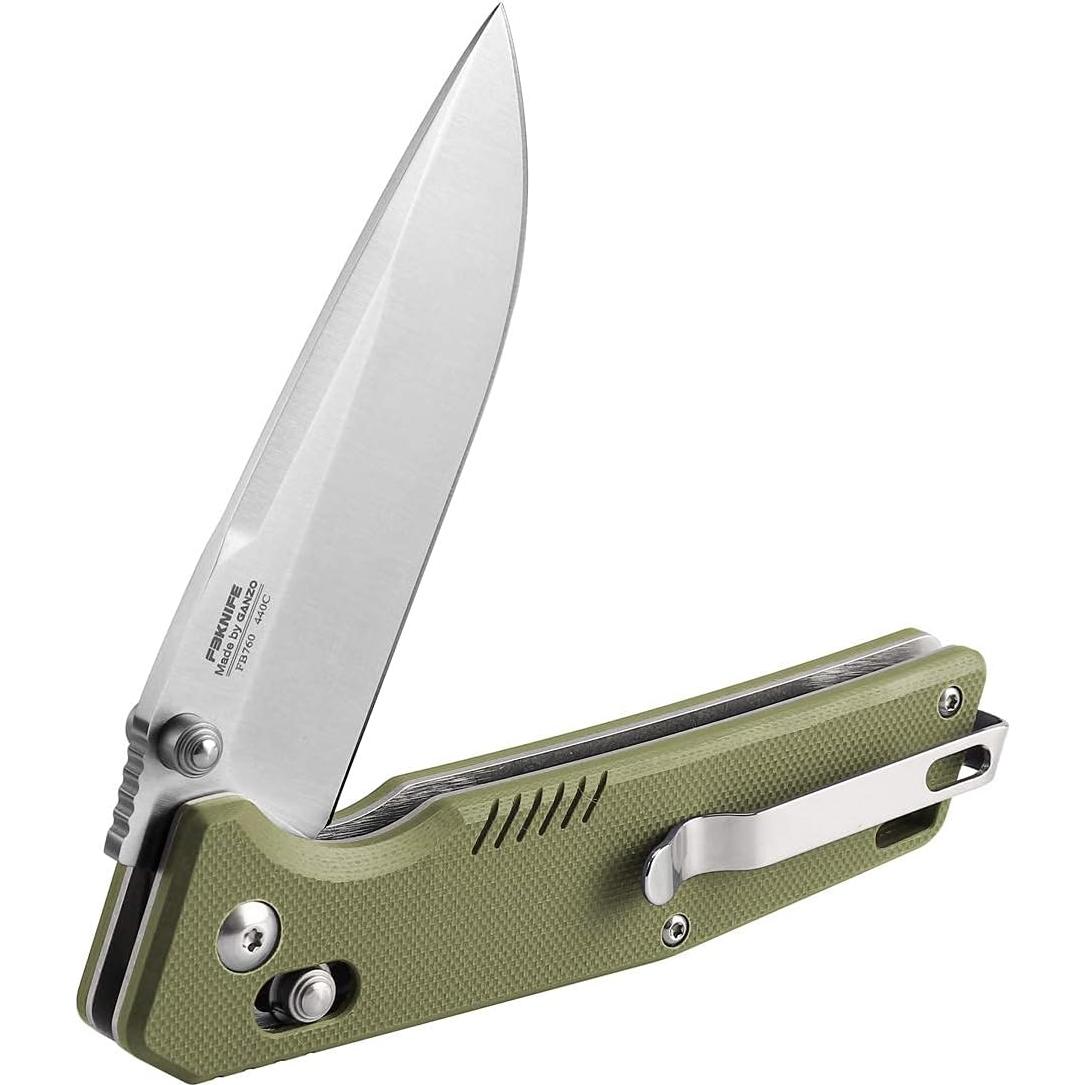 Cuchillo Plegable Firebird Ganzo FB7601 Acero Inoxidable 440C Verde