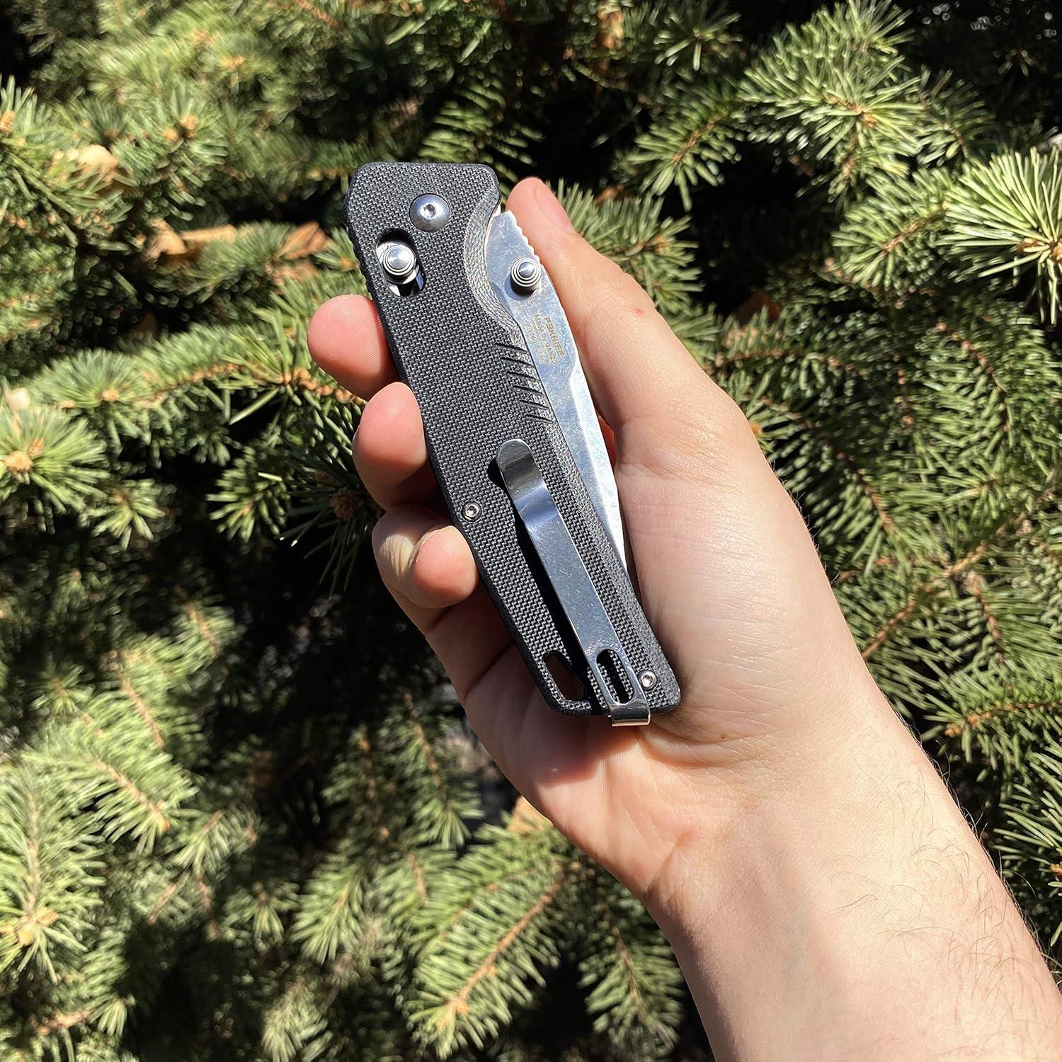 Cuchillo Plegable Firebird Ganzo FB7601 Acero Inoxidable 440C Verde