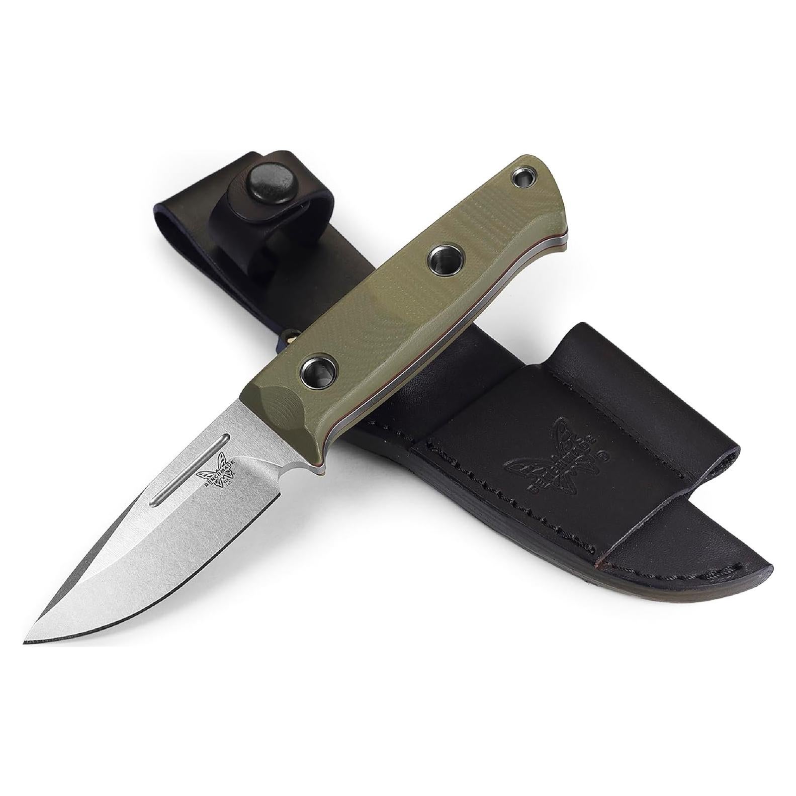 Cuchillo de Supervivencia Benchmade Mini Bushcrafter 165-1 OD Verde G10