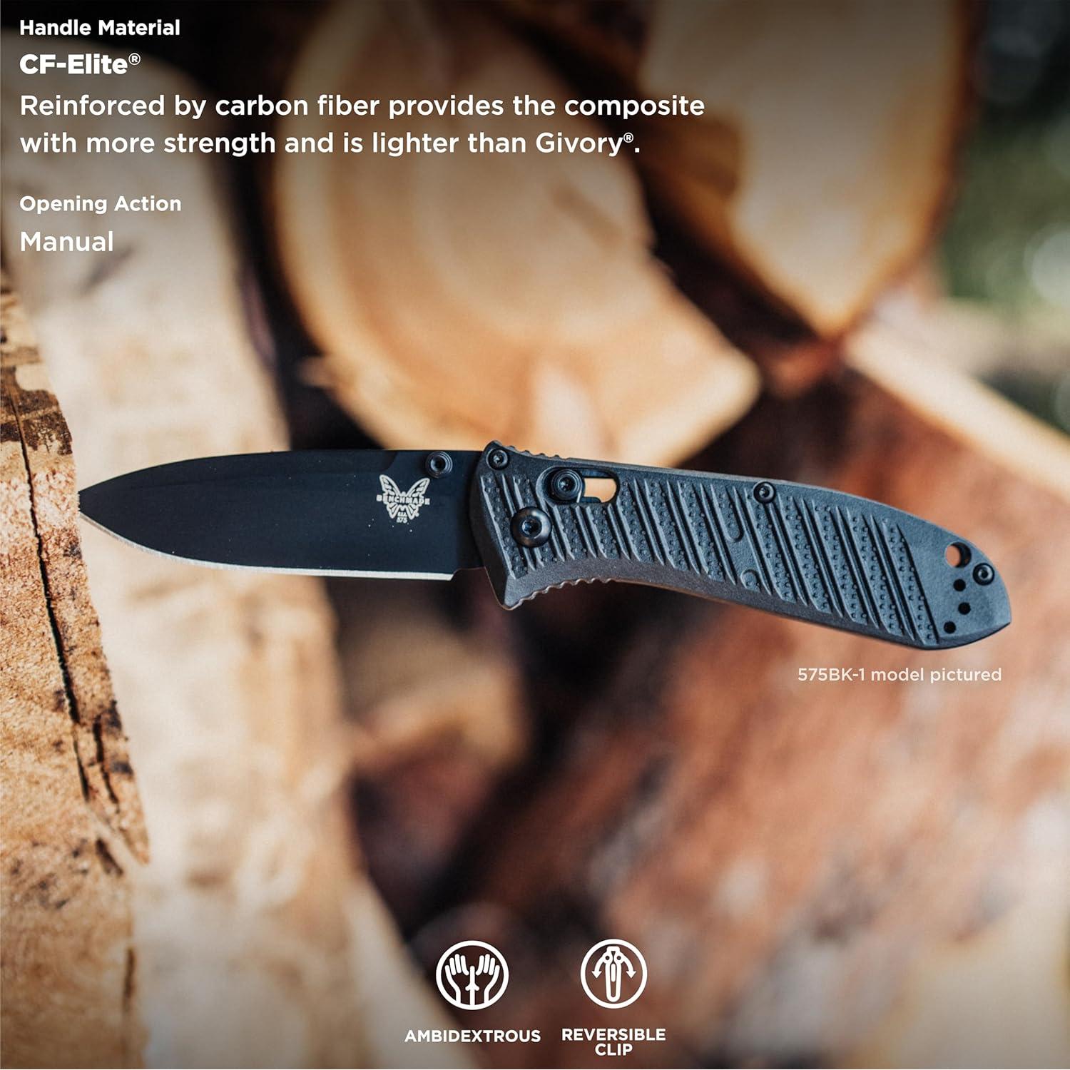 Cuchillo Táctico Benchmade Mini Presidio II 575-1 CF-Elite Negro