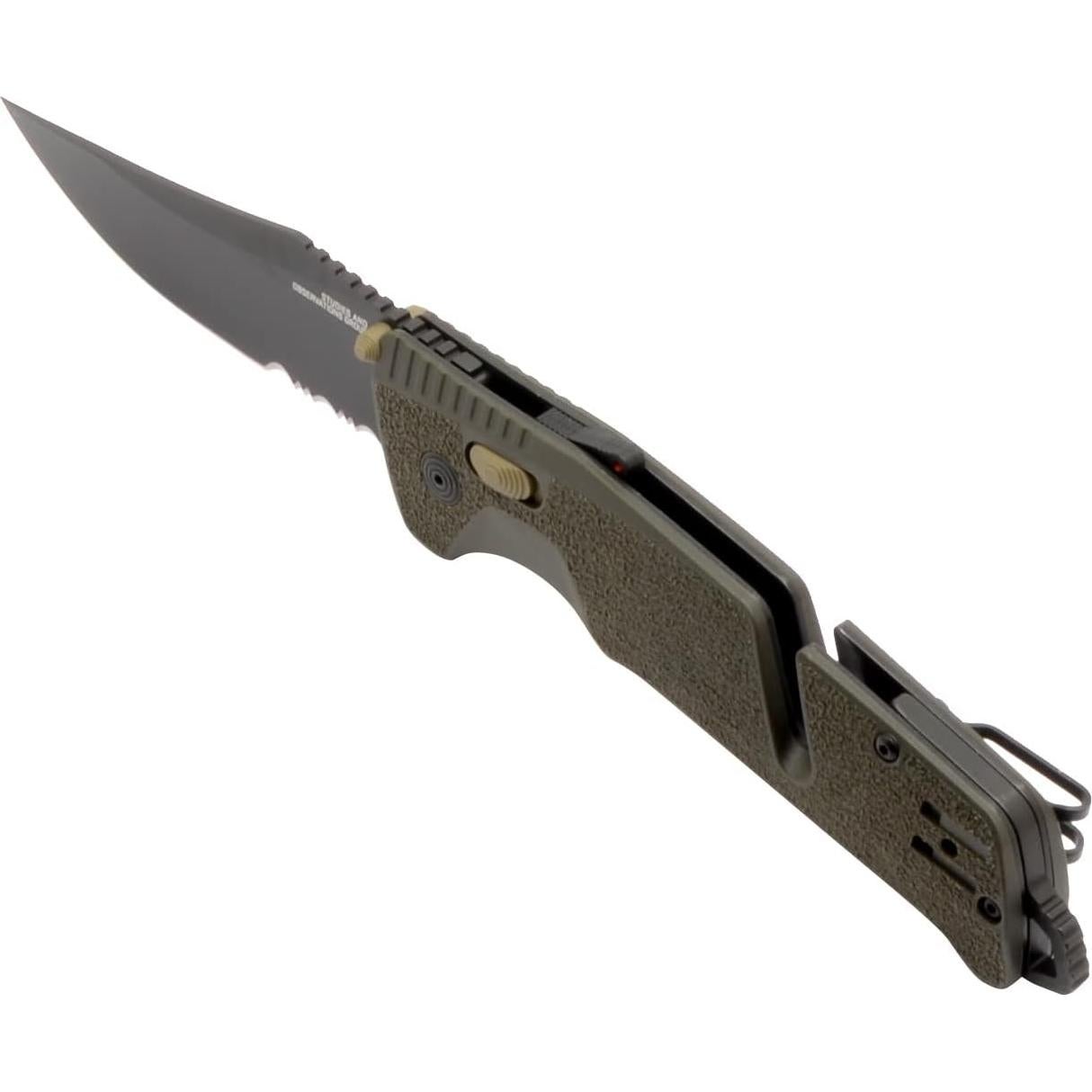Cuchillo Plegable SOG Trident AT Verde Oliva D2 9.53 cm