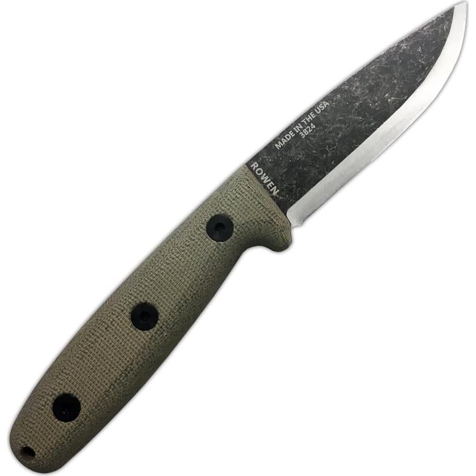 Cuchillo de Supervivencia ESEE RB3 con Funda de Cuero